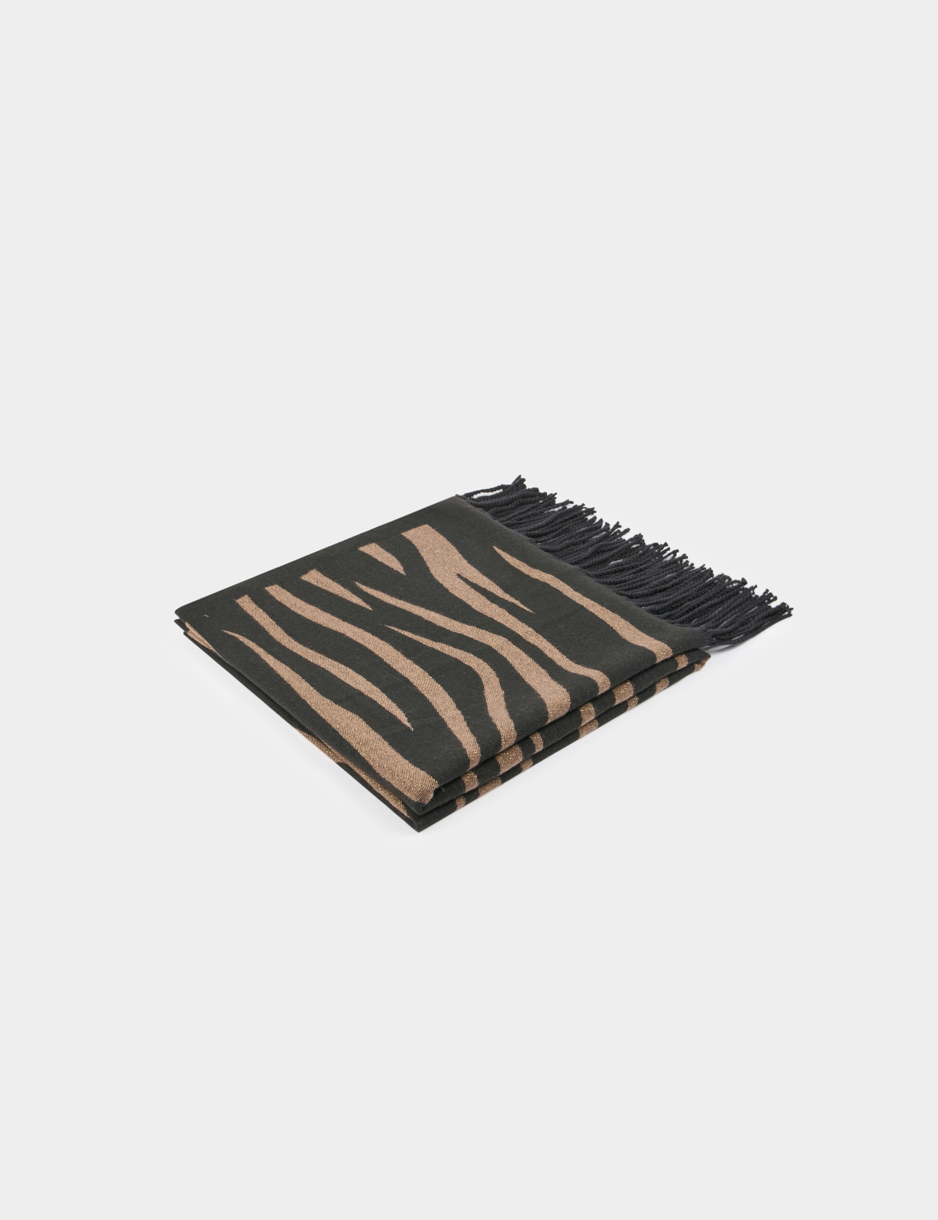 echarpe imprime zebre multicolore femme Écharpe imprimé zèbre multicolore femme