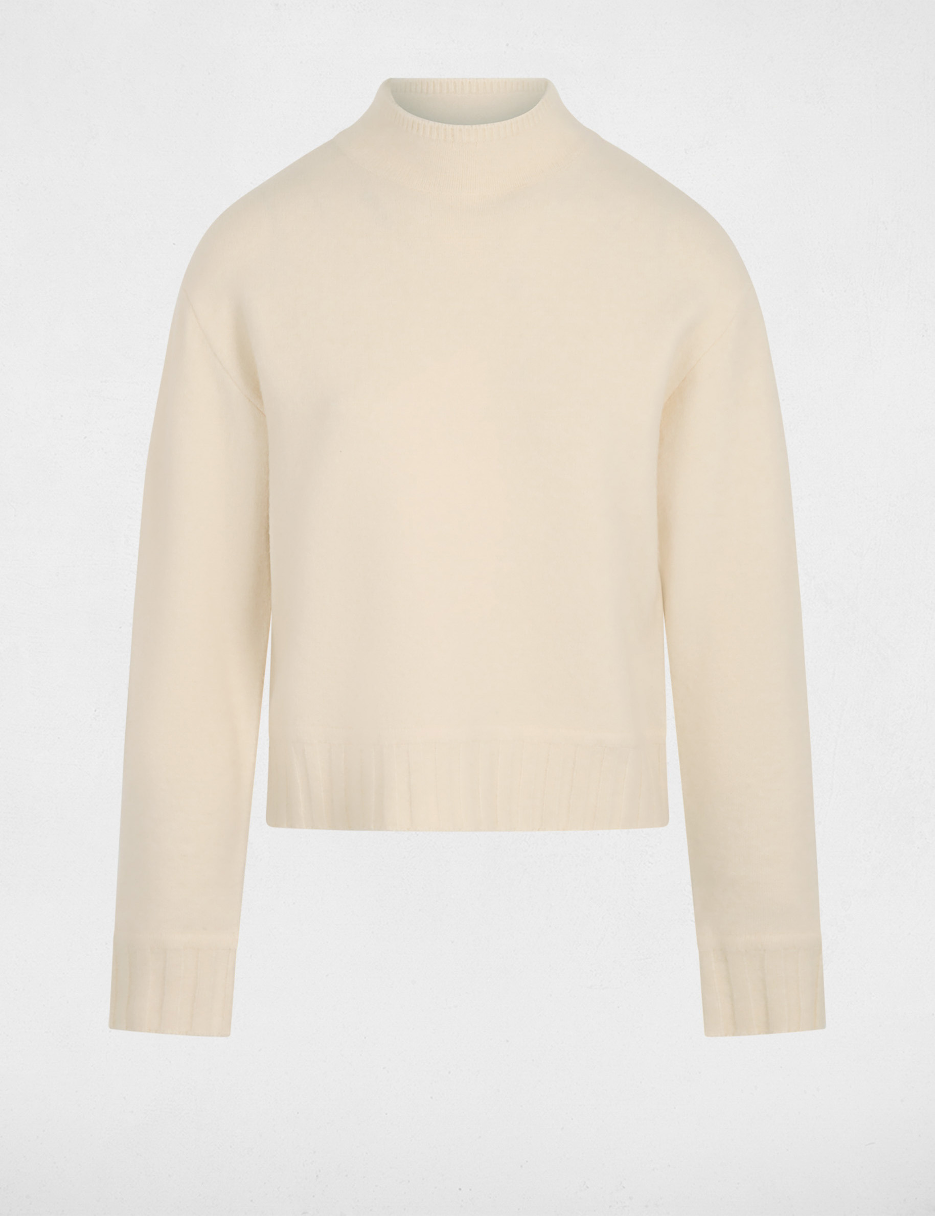 Rollkragenpullover beige damen