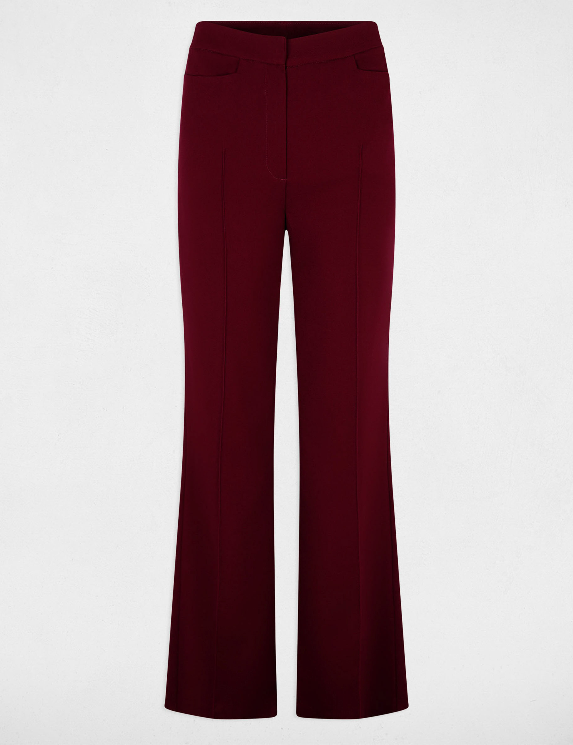 Bootcut-Hose bordeaux damen
