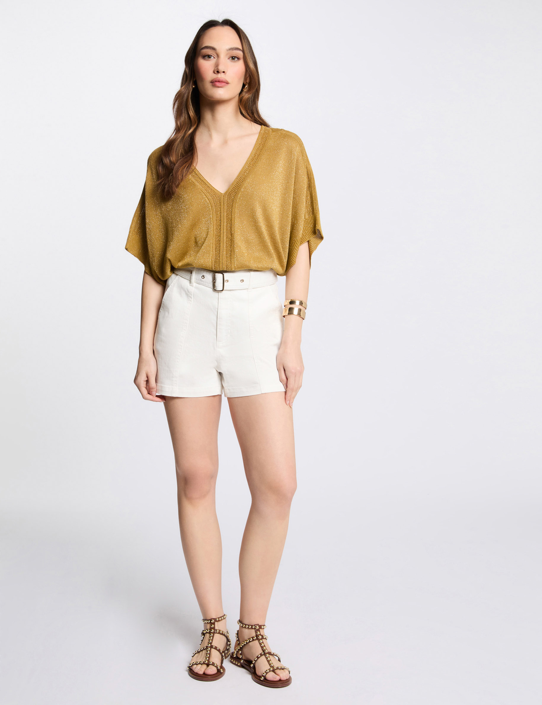 kurzarmpullover senfgelb damen Kurzarmpullover senfgelb damen