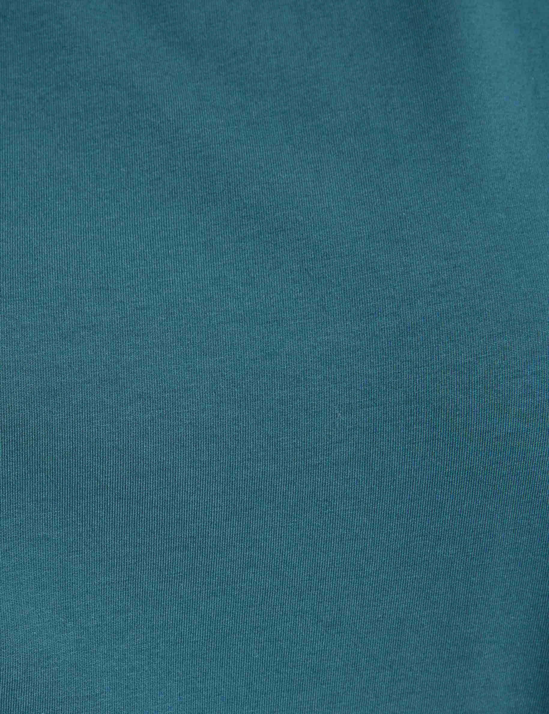 t shirt manches courtes bleu petrole femme T-shirt manches courtes bleu pétrole femme