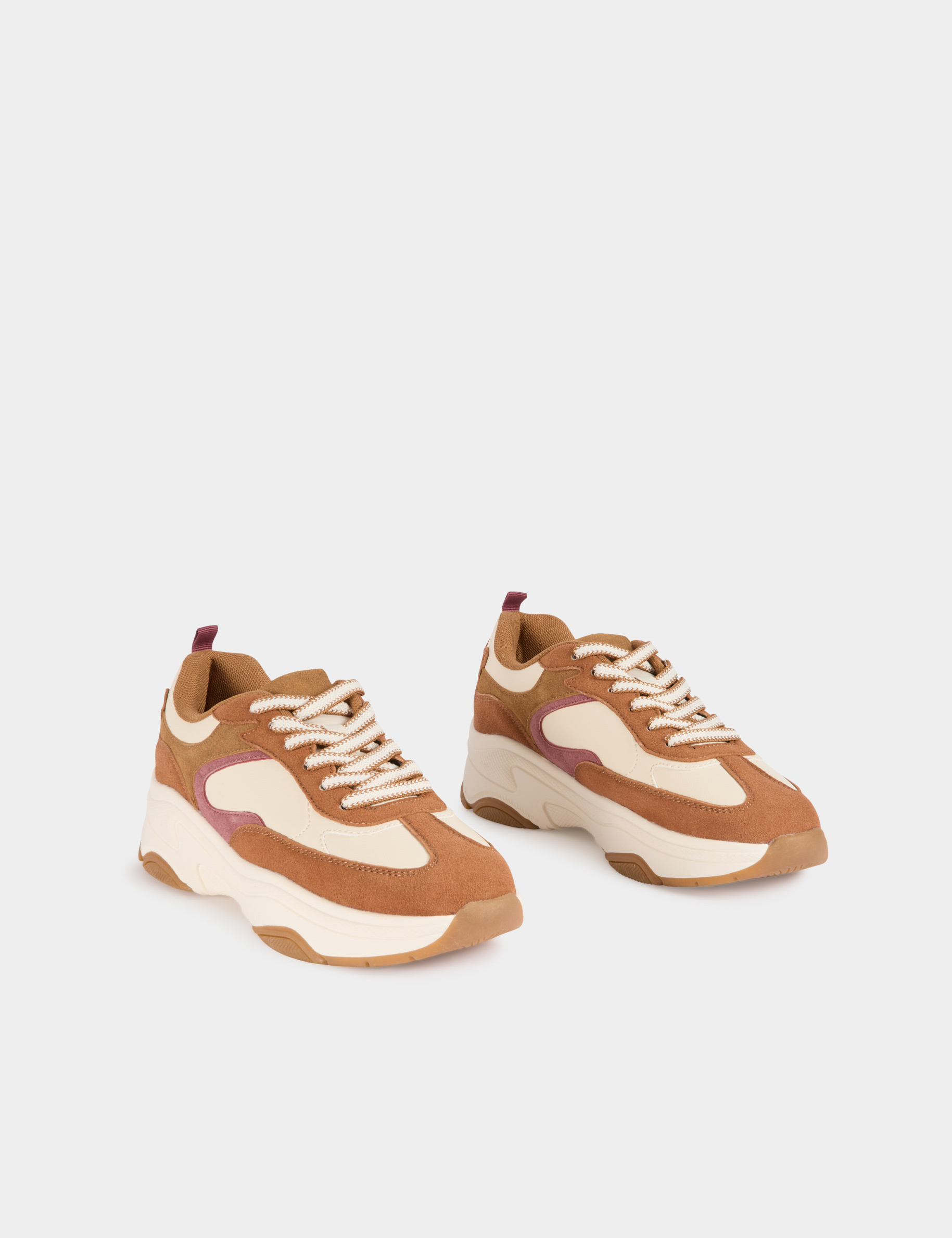 Sneakers aus Wildleder mehrfarbig damen