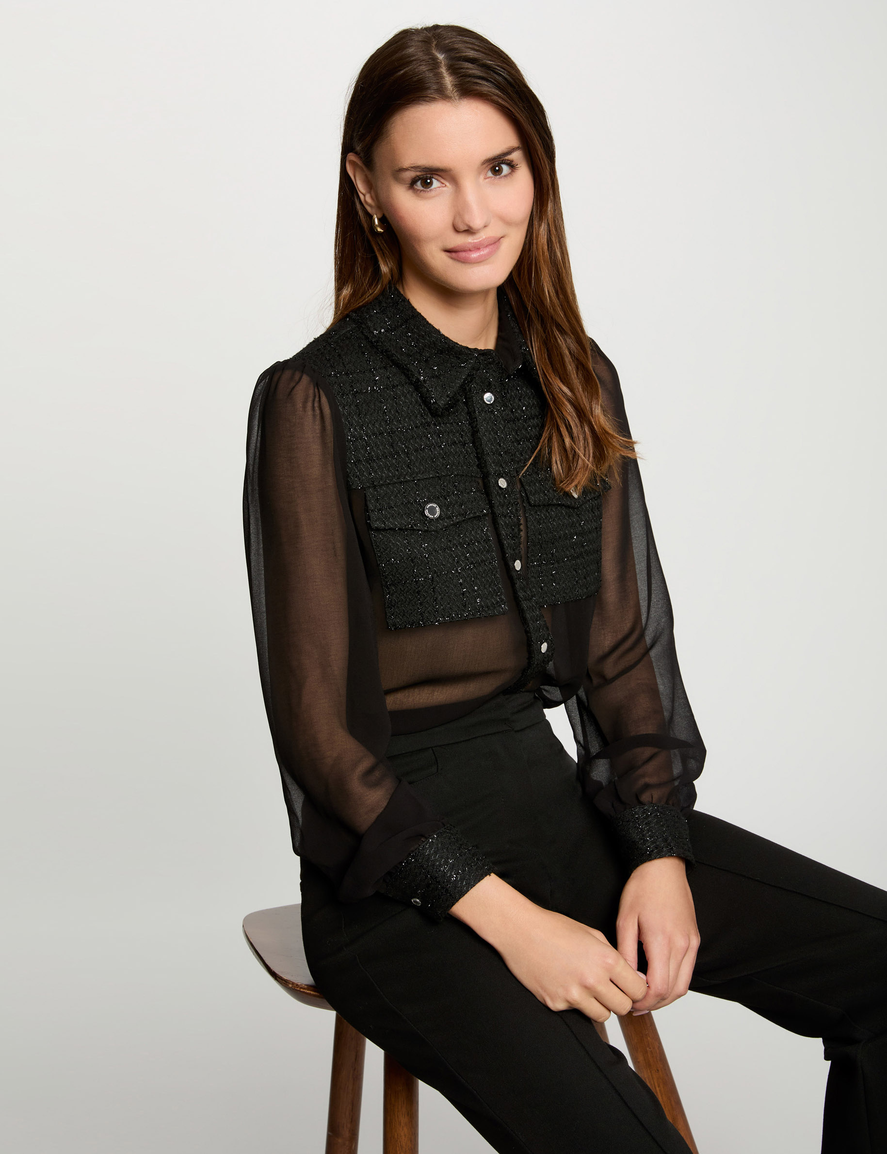 langarmhemd schwarz damen Langarmhemd schwarz damen