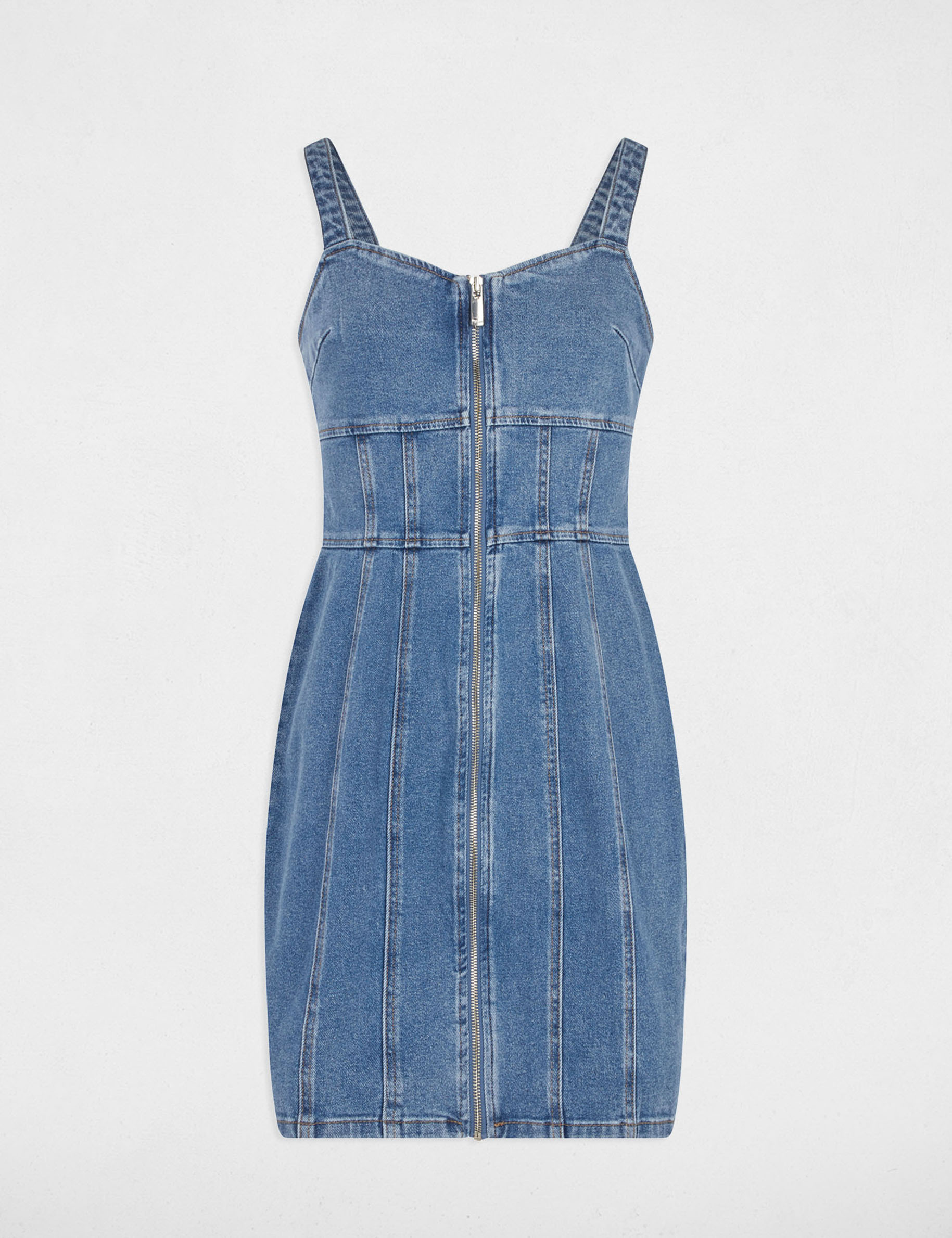 kurzes figurbetontes jeans kleid stone denim damen Kurzes, figurbetontes Jeans-Kleid stone denim damen