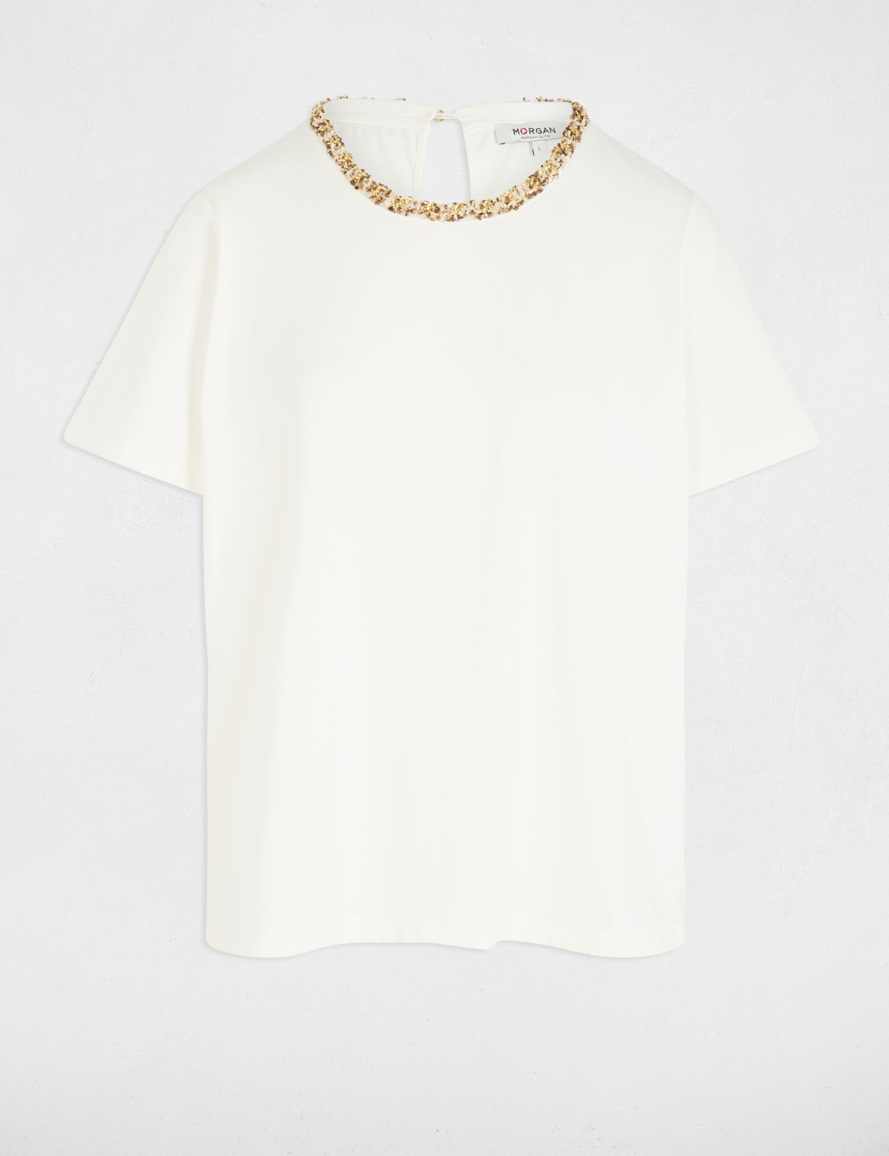 t shirt mit kurzen armeln weiss damen T-shirt mit kurzen Ärmeln weiss damen