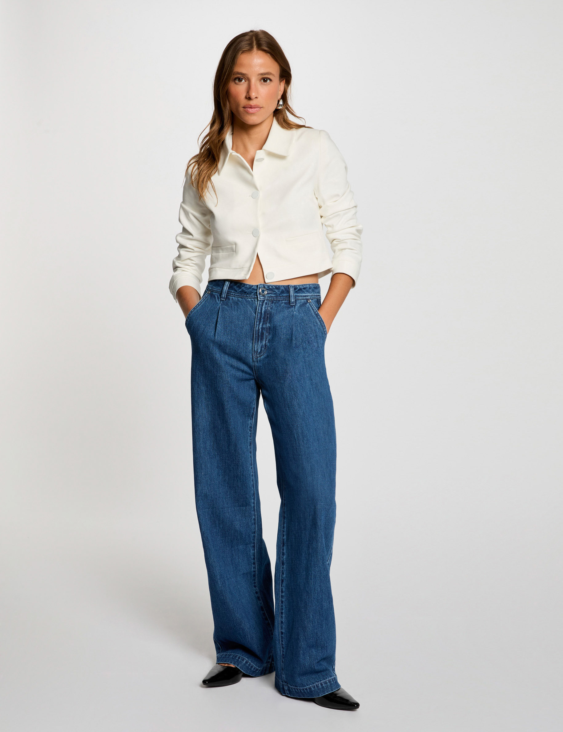 veste manches longues blanc femme Veste manches longues blanc femme