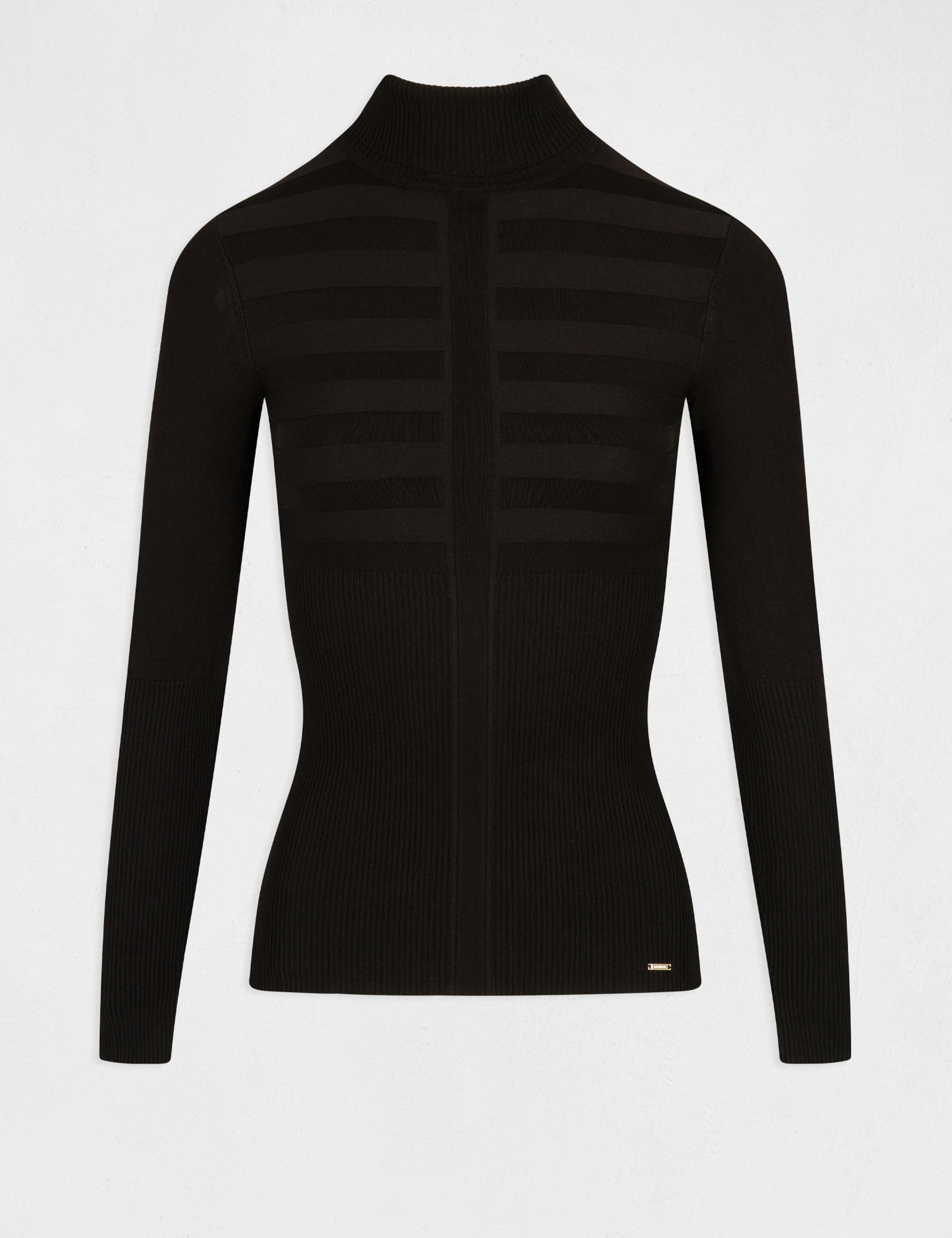 pull manches longues col roule noir femme Pull manches longues col roulé noir femme