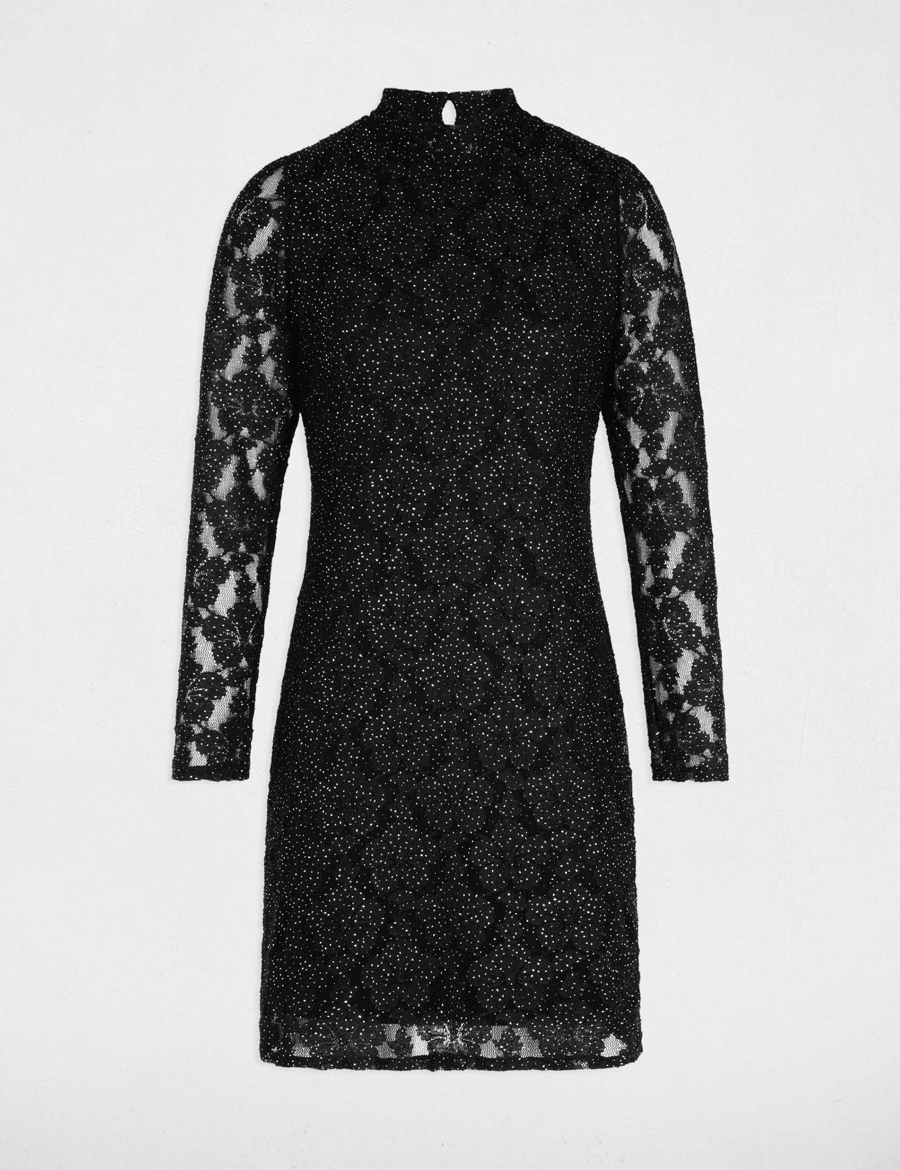 Robe courte ajust&eacute;e noir femme