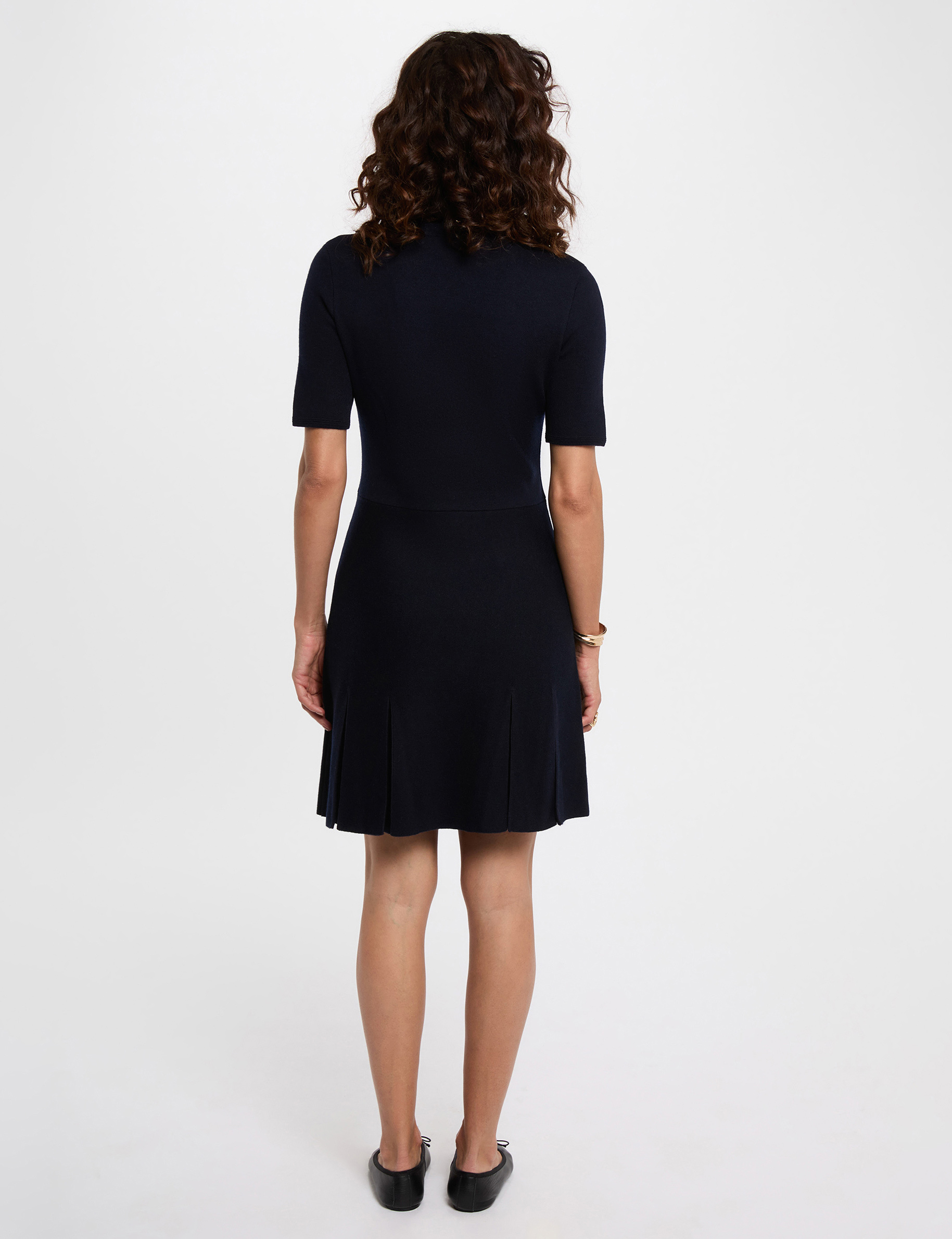 robe courte trapeze bleu marine femme Robe courte trapèze bleu marine femme