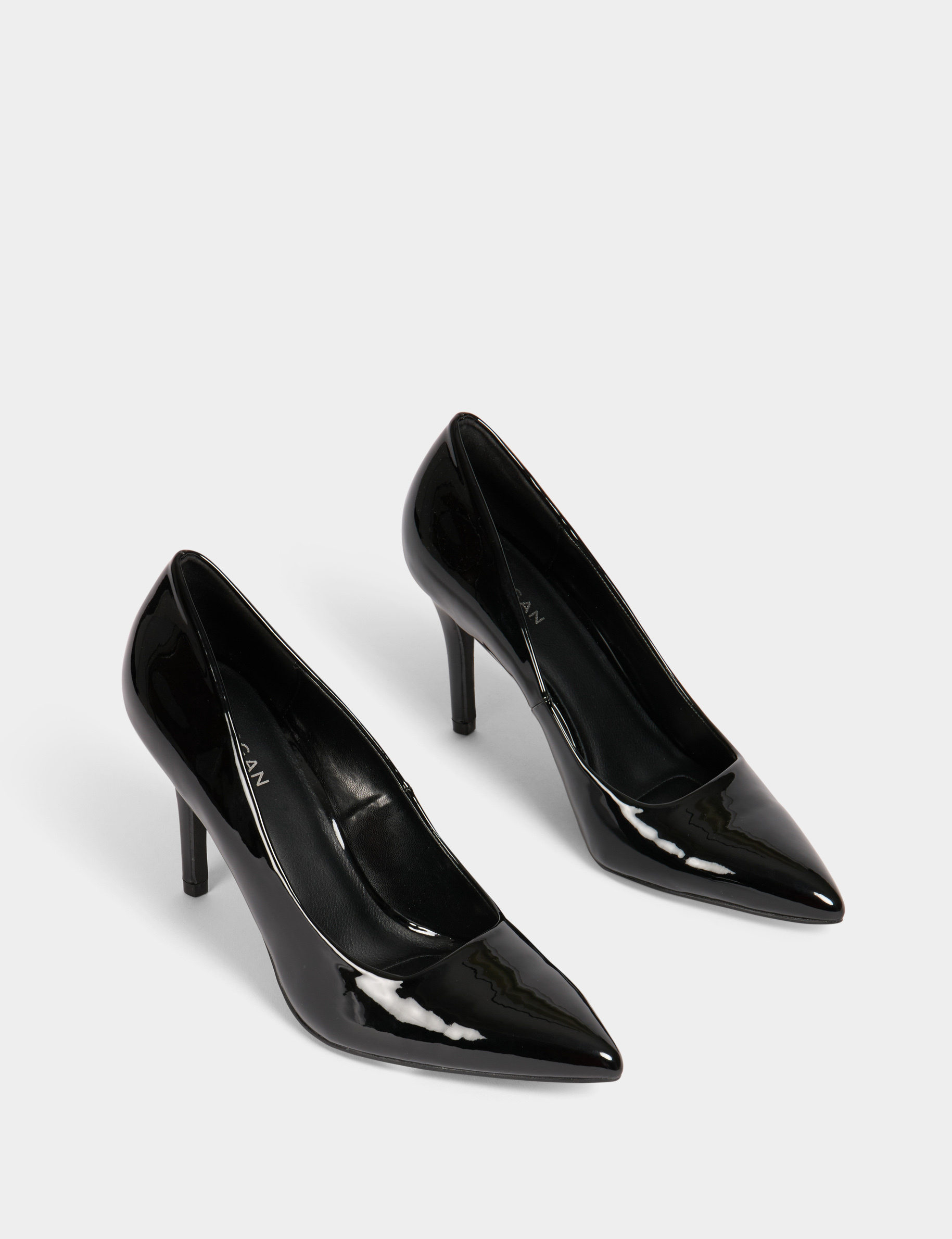 escarpins talons vernis noir femme Escarpins � talons vernis noir femme