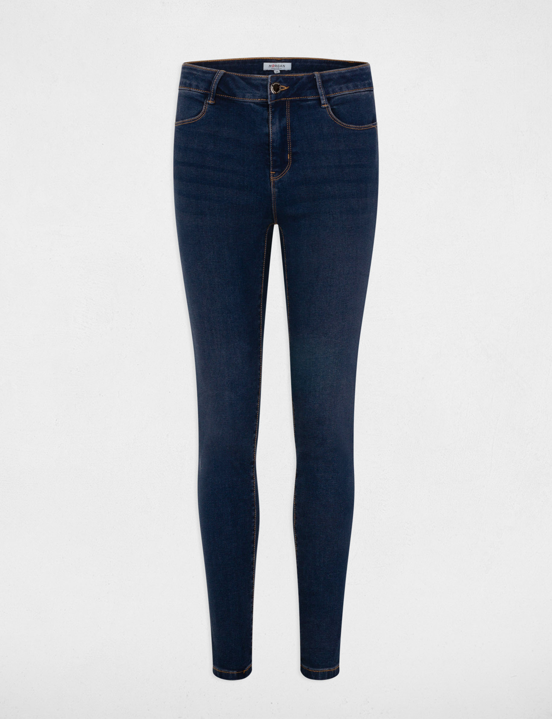 jeans slim taille standard denim brut femme Jeans slim taille standard denim brut femme