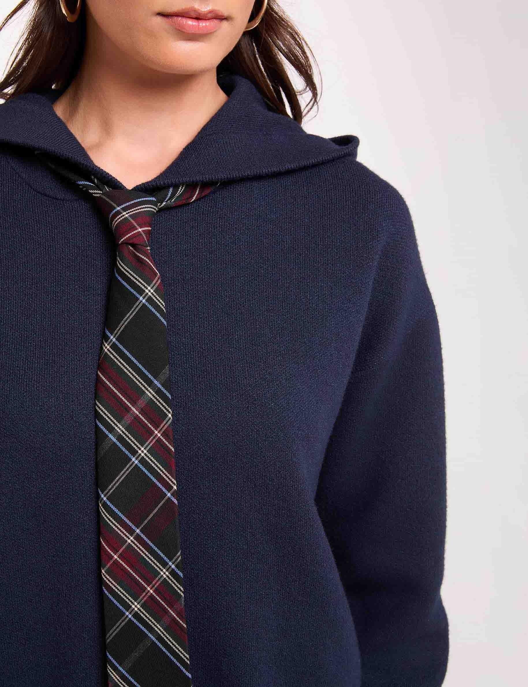 Kapuzensweatshirt marineblau damen