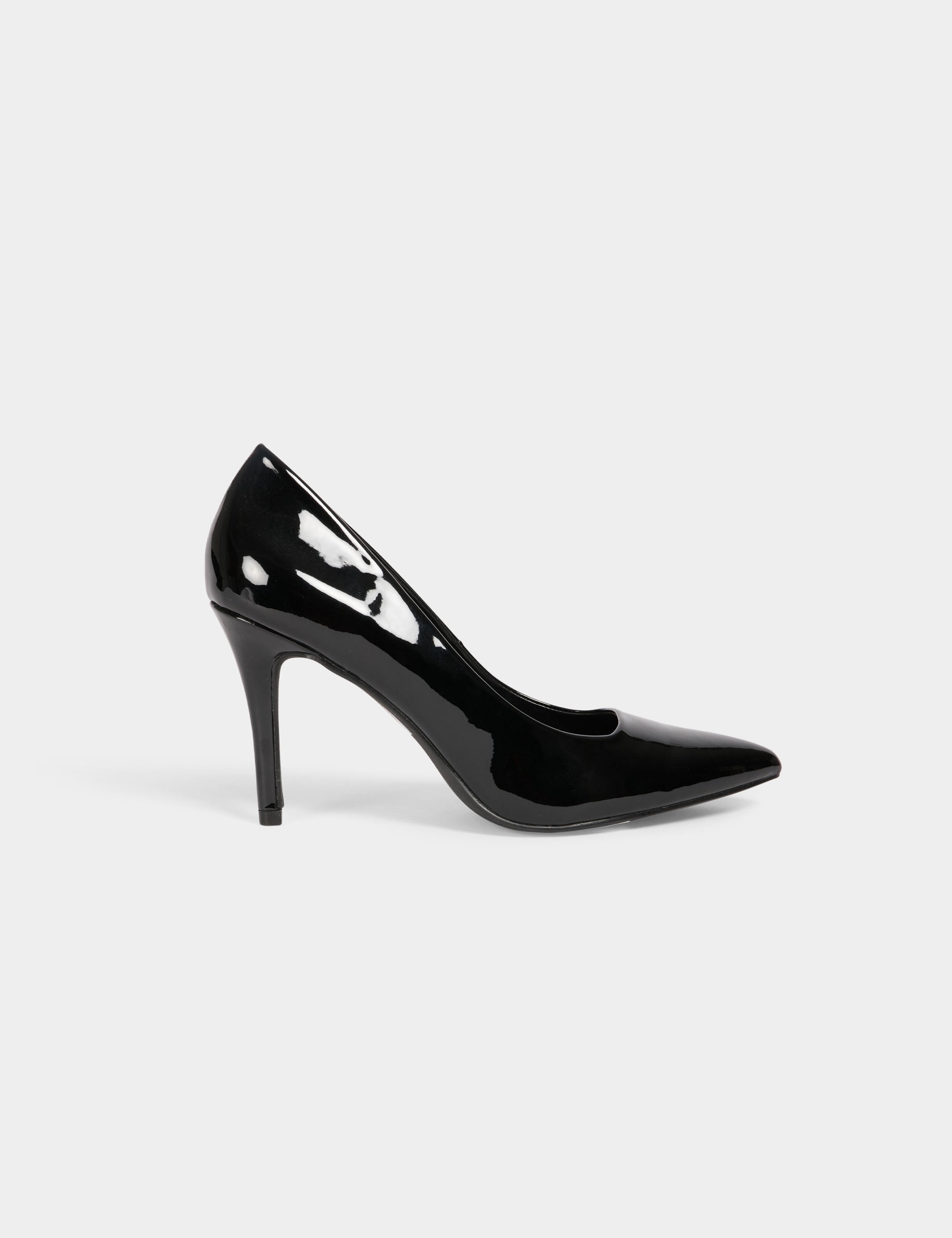escarpins talons vernis noir femme Escarpins � talons vernis noir femme