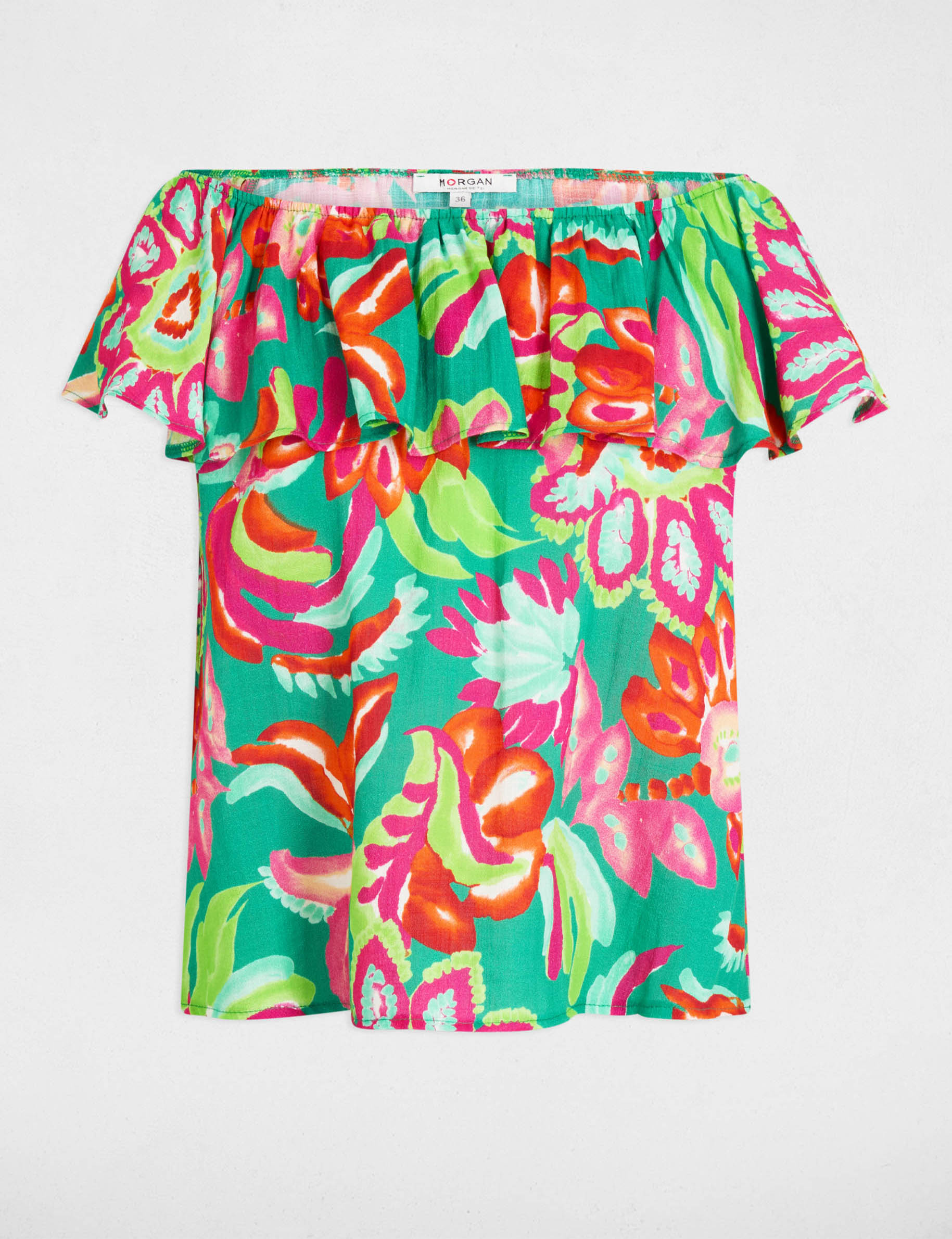 top sans manches imprime multicolore femme Top sans manches imprimé multicolore femme
