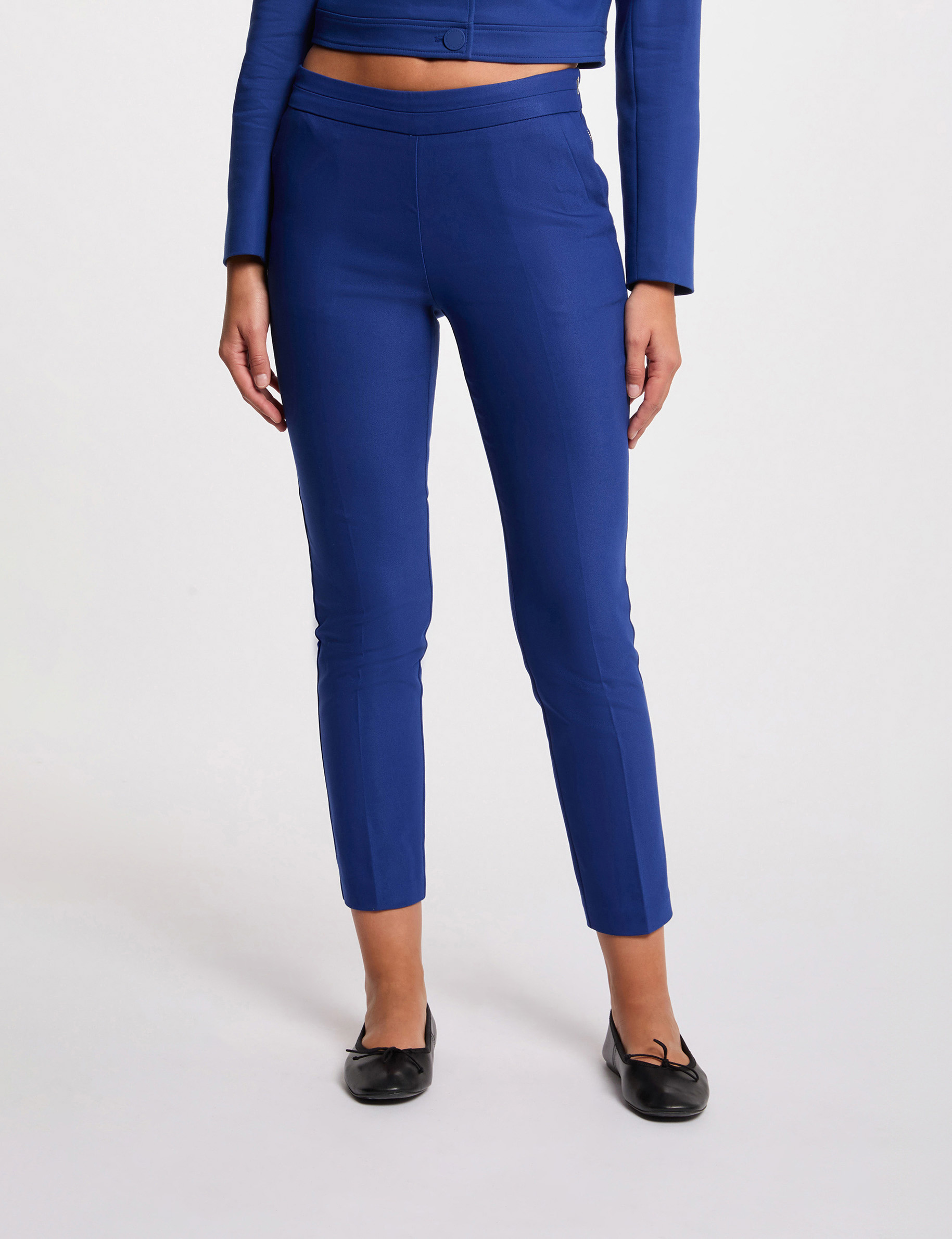 78 zigarettenhose elektrisch blau damen 7/8-Zigarettenhose elektrisch blau damen