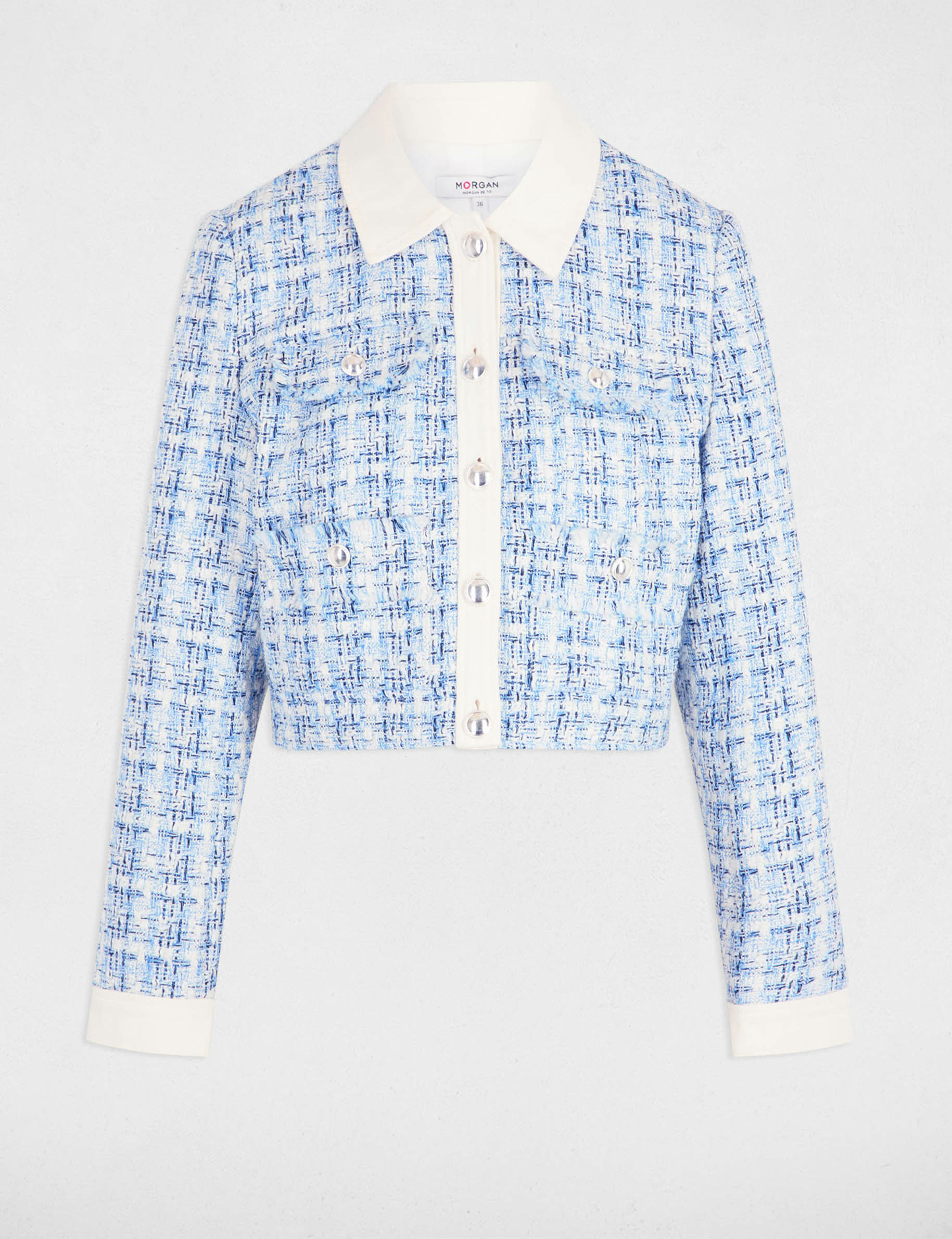 veste courte tweed multicolore femme Veste courte tweed multicolore femme
