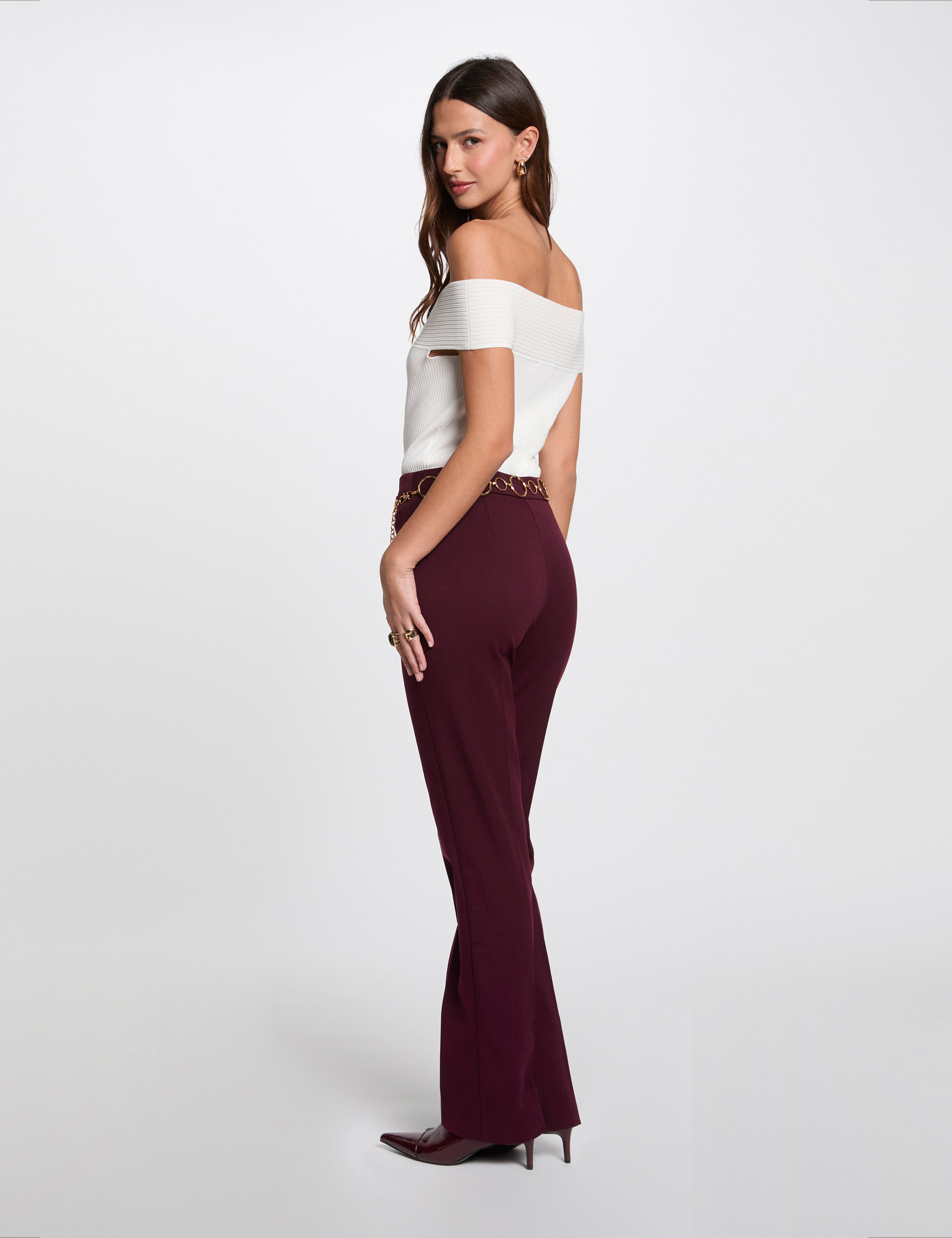pull col bardot blanc femme Pull col bardot blanc femme
