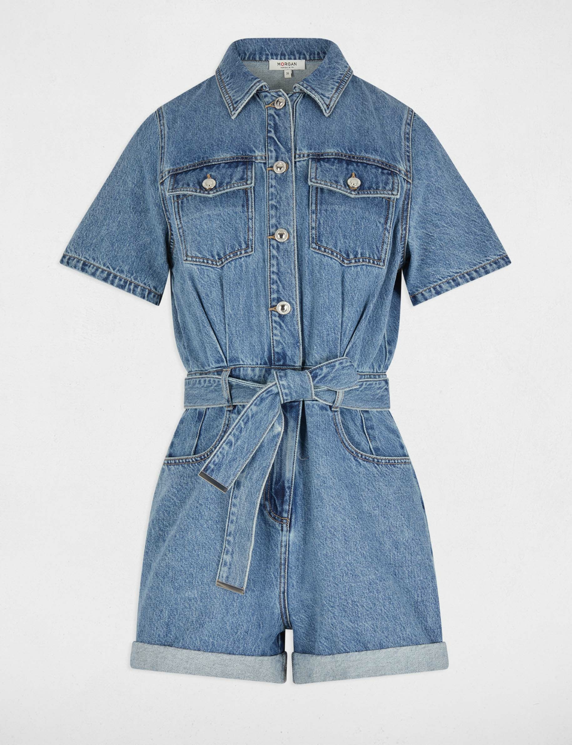 denim playsuit stone denim damen Denim-Playsuit stone denim damen