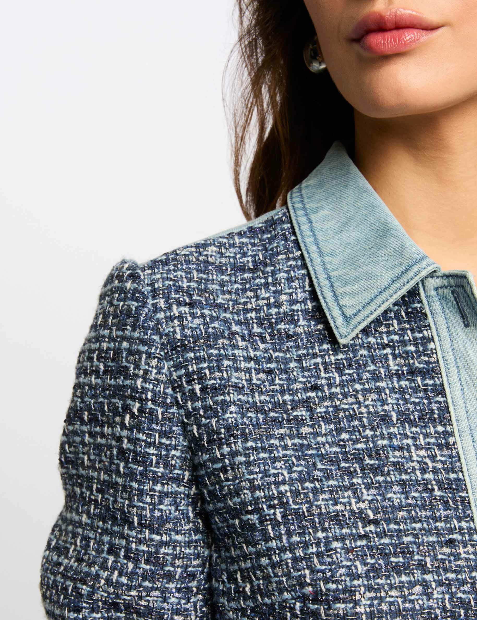veste courte tweed multicolore femme Veste courte tweed multicolore femme