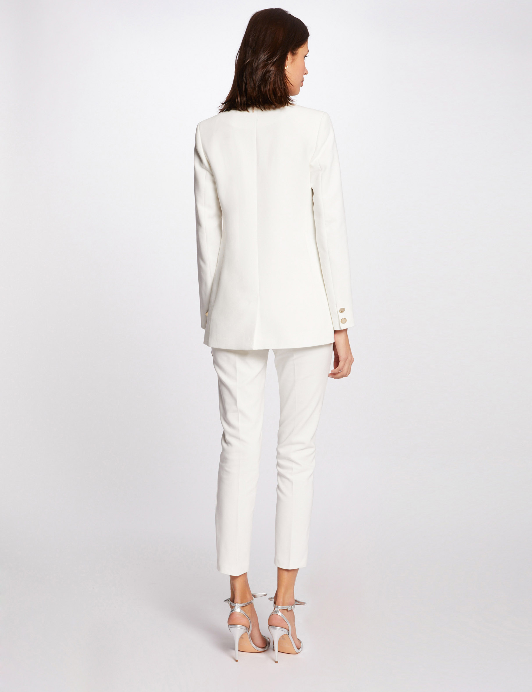 pantalon cigarette 78eme ivoire femme Pantalon cigarette 7/8ème ivoire femme