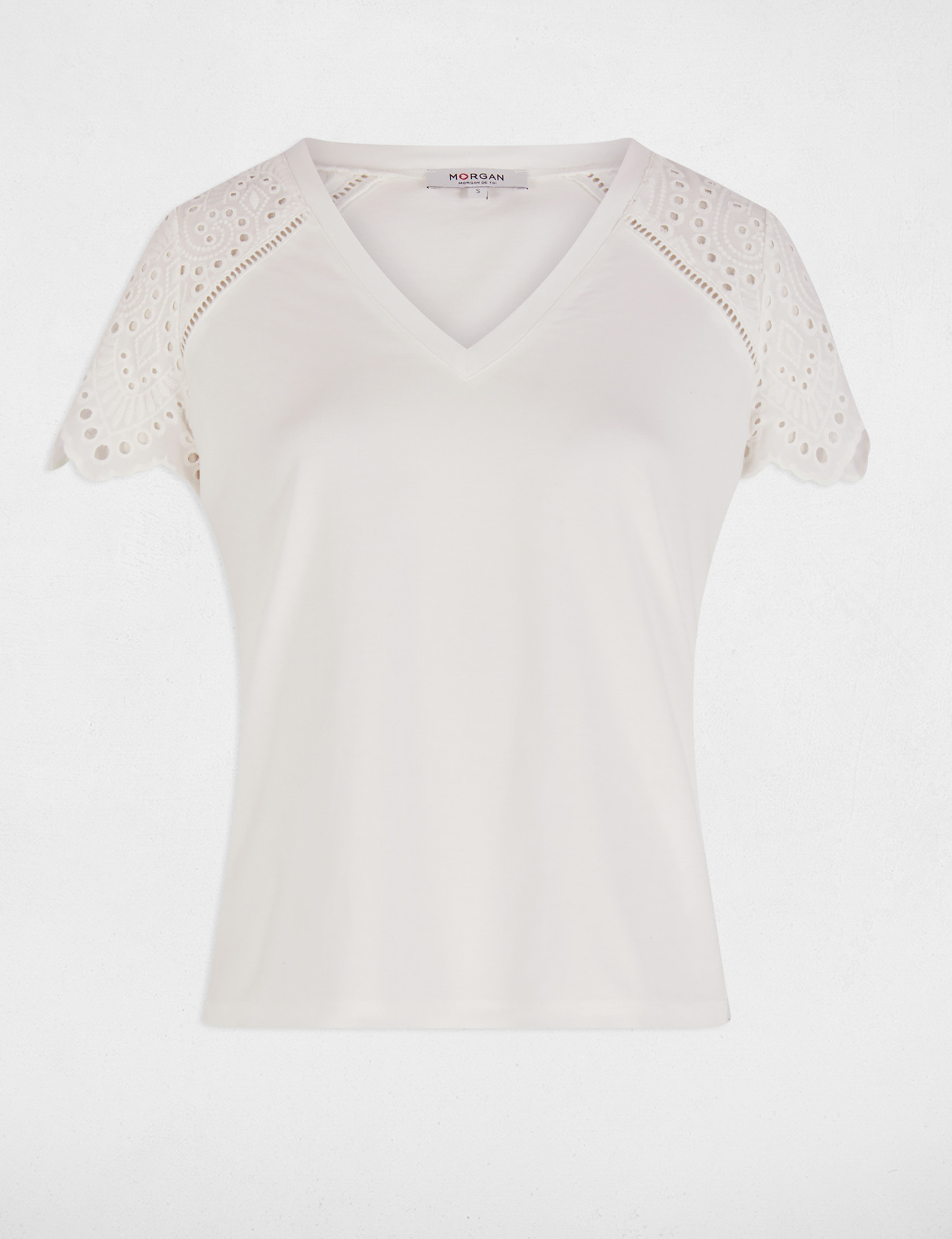 t shirt manches courtes blanc femme T-shirt manches courtes blanc femme