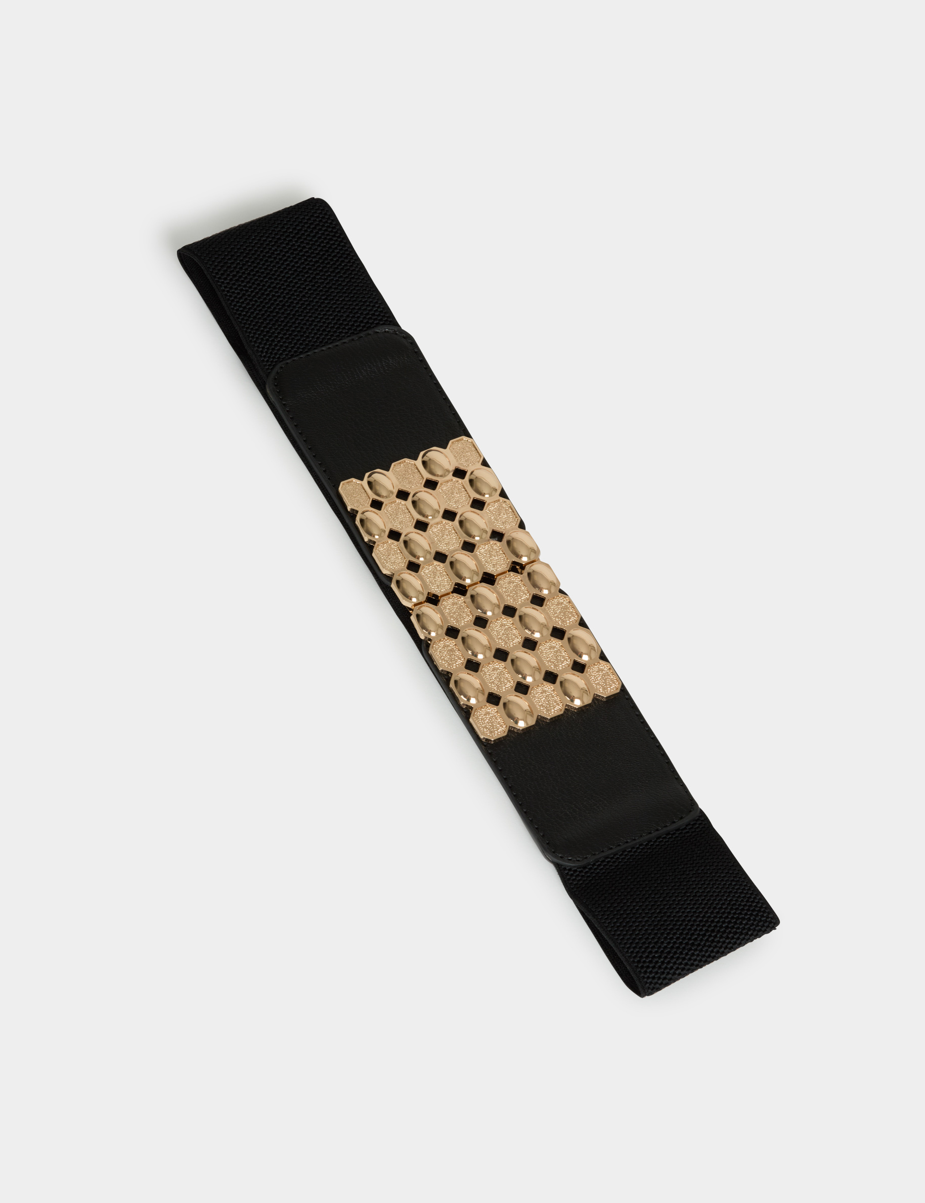 Breiter G&uuml;rtel aus Kunstleder schwarz damen