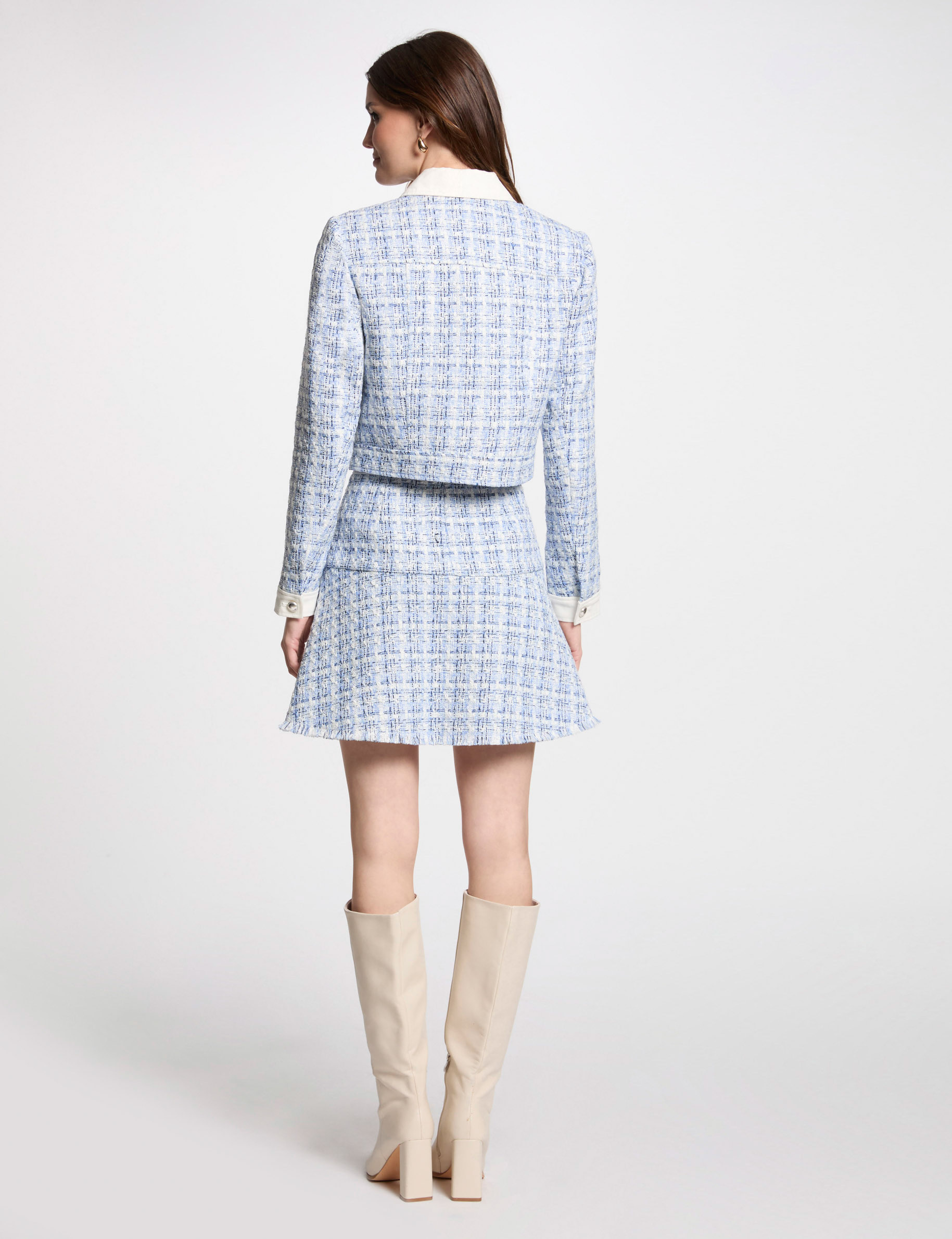 veste courte tweed multicolore femme Veste courte tweed multicolore femme