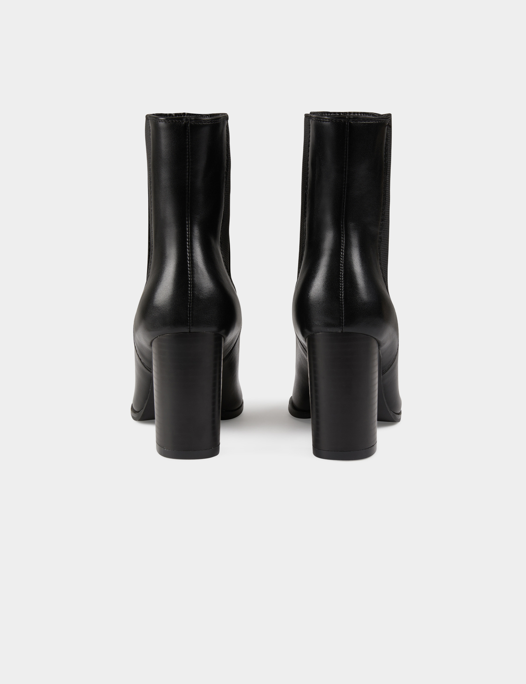 elastische stiefeletten mit absatzen schwarz damen Elastische Stiefeletten mit Absätzen schwarz damen