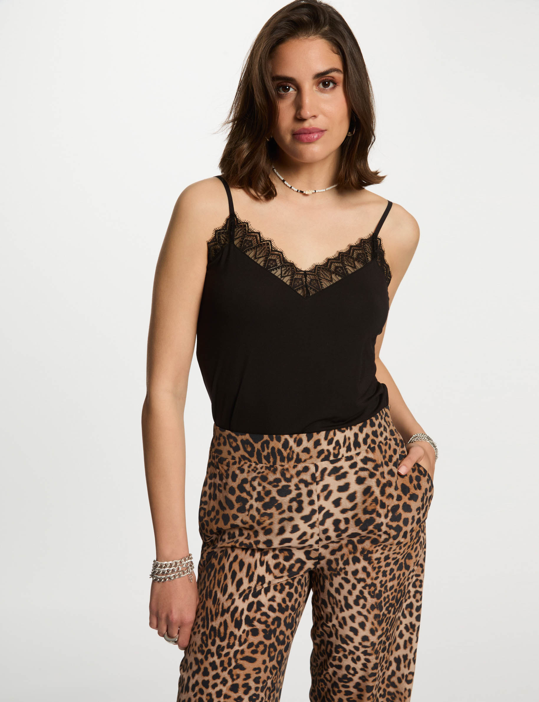 top mit dunnen tragern schwarz damen Top mit dünnen Trägern schwarz damen