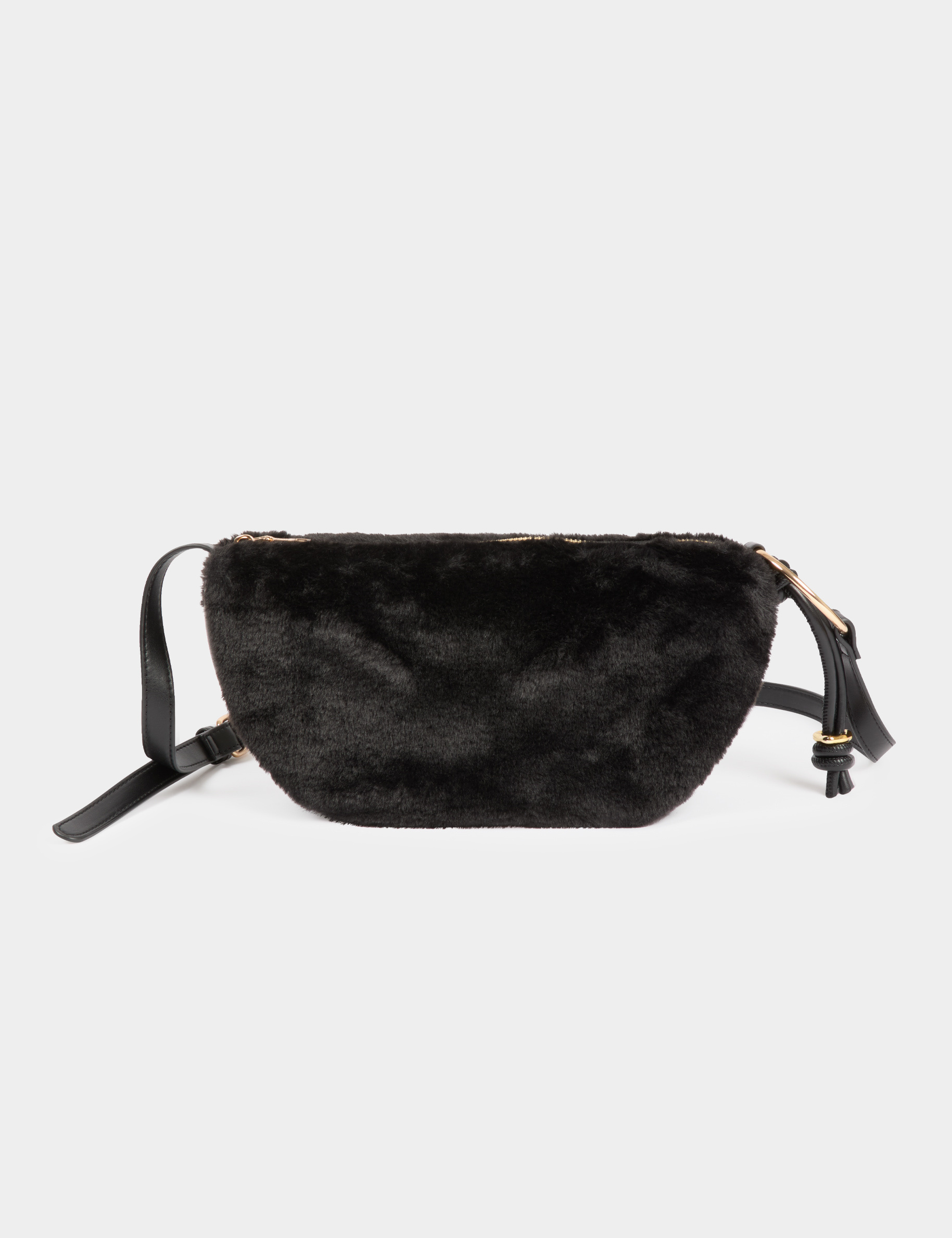 Halbmond-Tasche schwarz damen