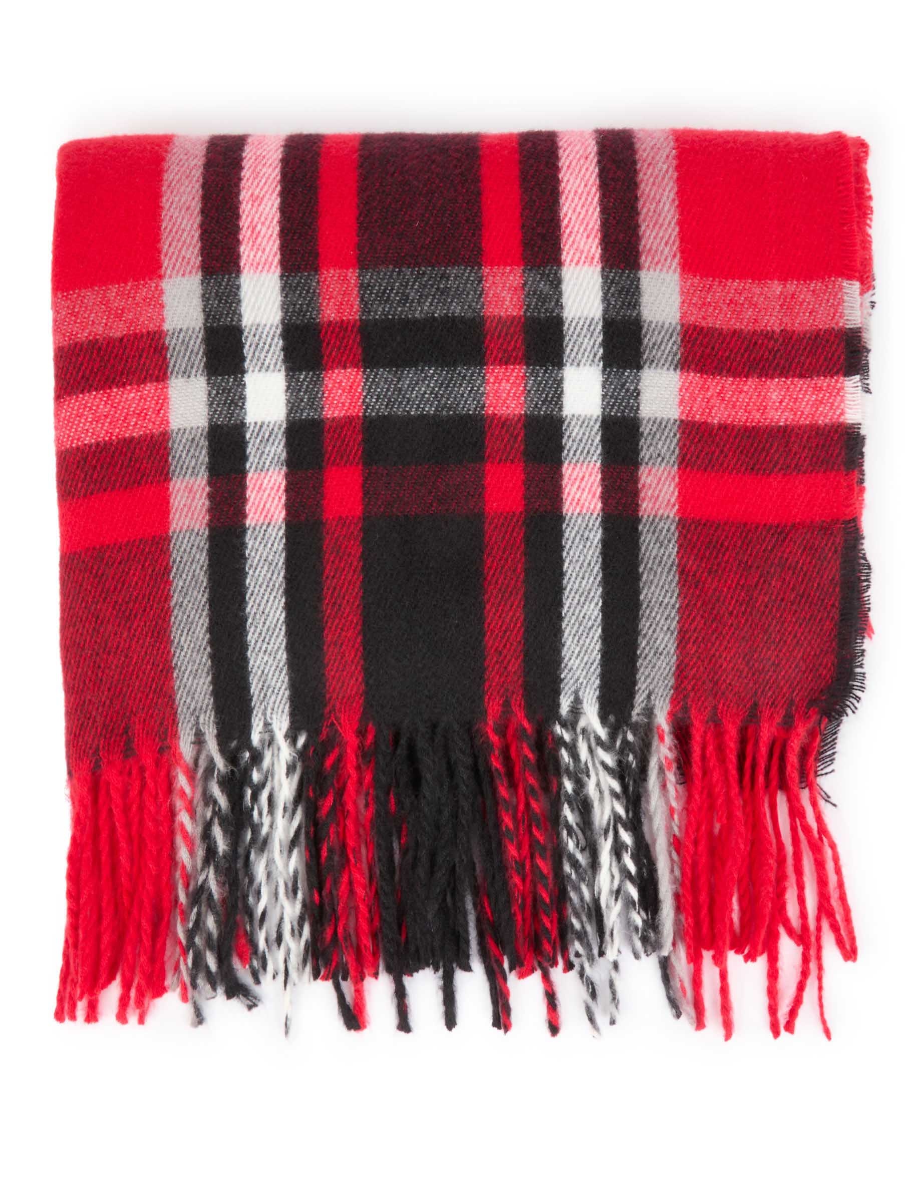 Tartan-Schal rot damen