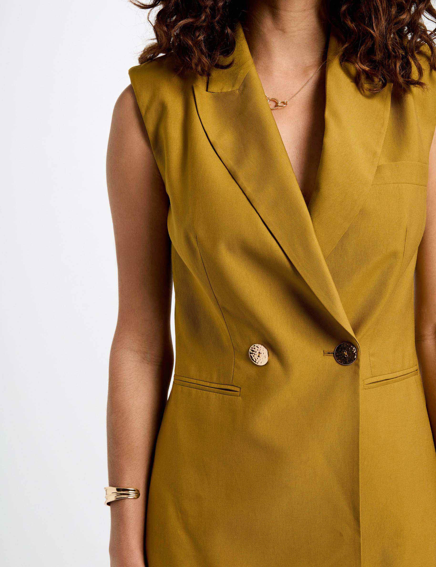 armelloser blazer khakigrun damen Ärmelloser Blazer khakigrün damen