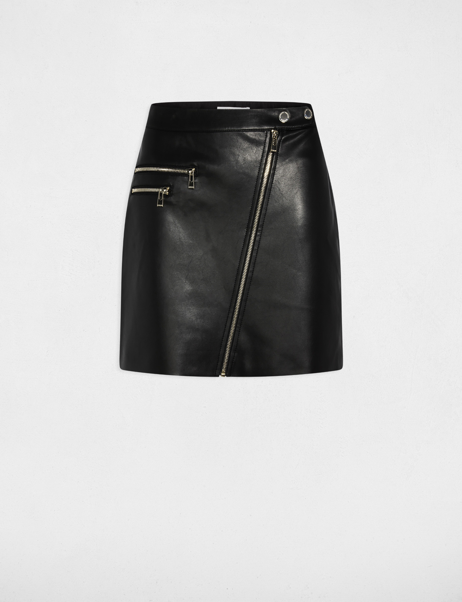 Jupe courte ajust&eacute;e noir femme