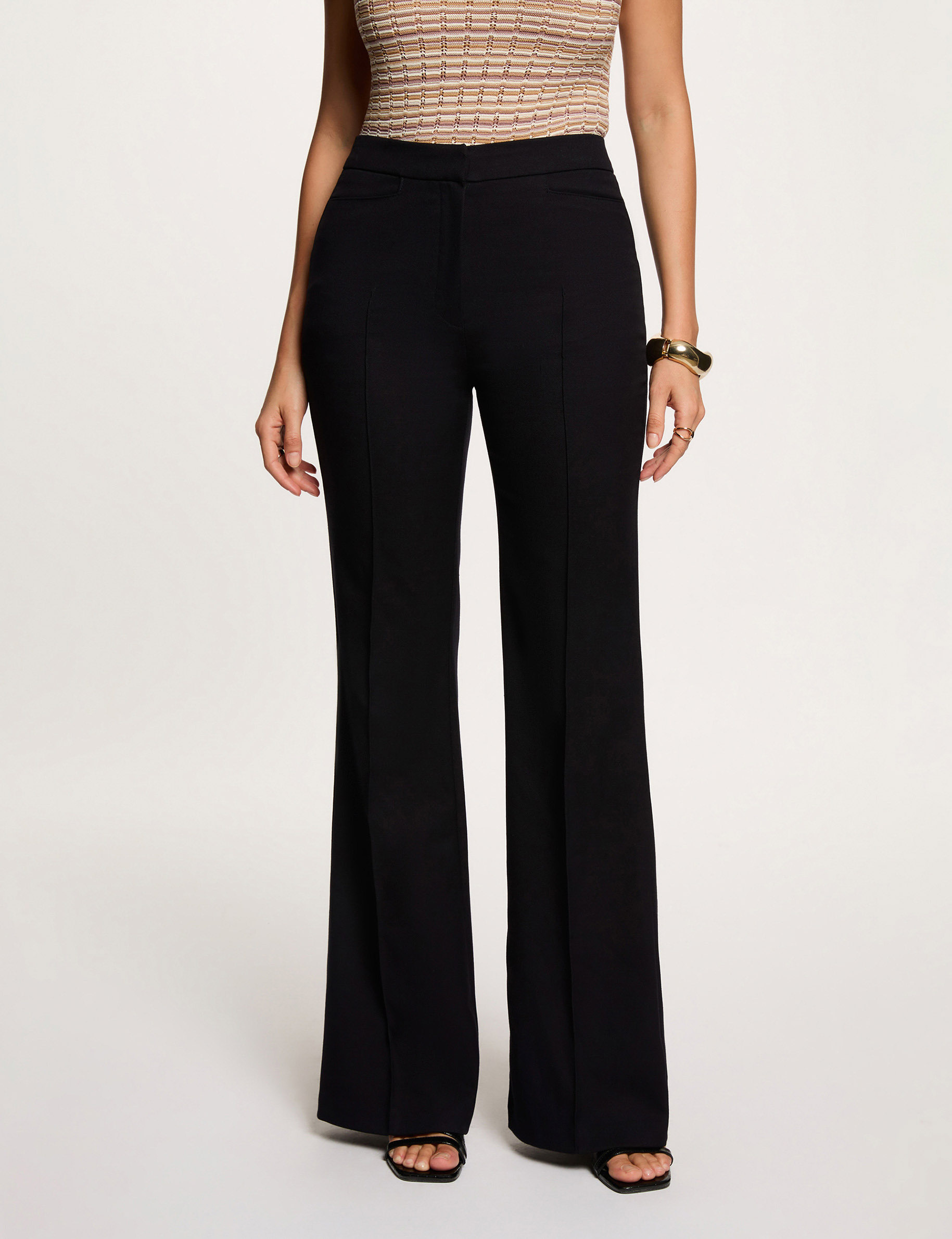 Bootcut-Hose marineblau damen