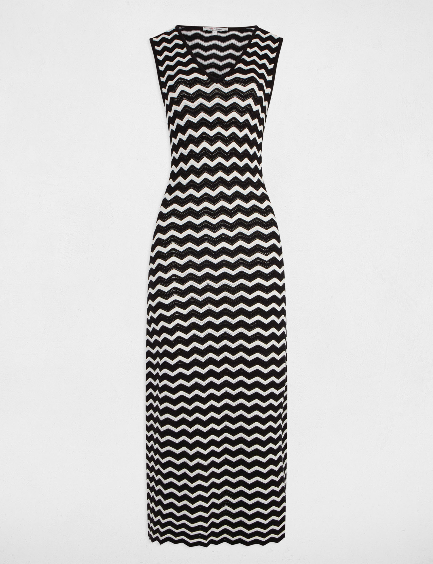 robe tricot longue ajustee noir femme Robe tricot longue ajustée noir femme