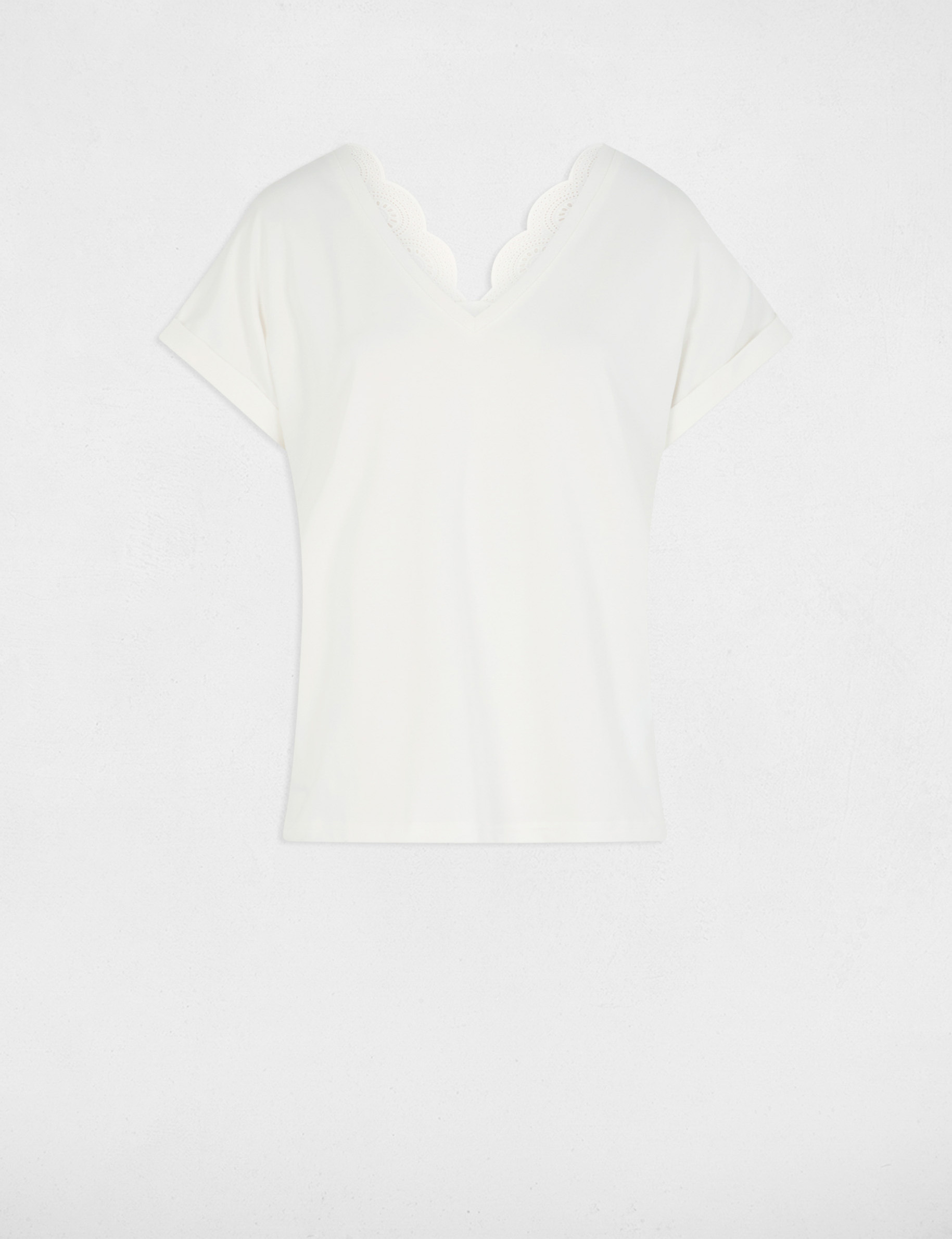 t shirt mit kurzen armeln weiss damen T-Shirt mit kurzen Ärmeln weiss damen