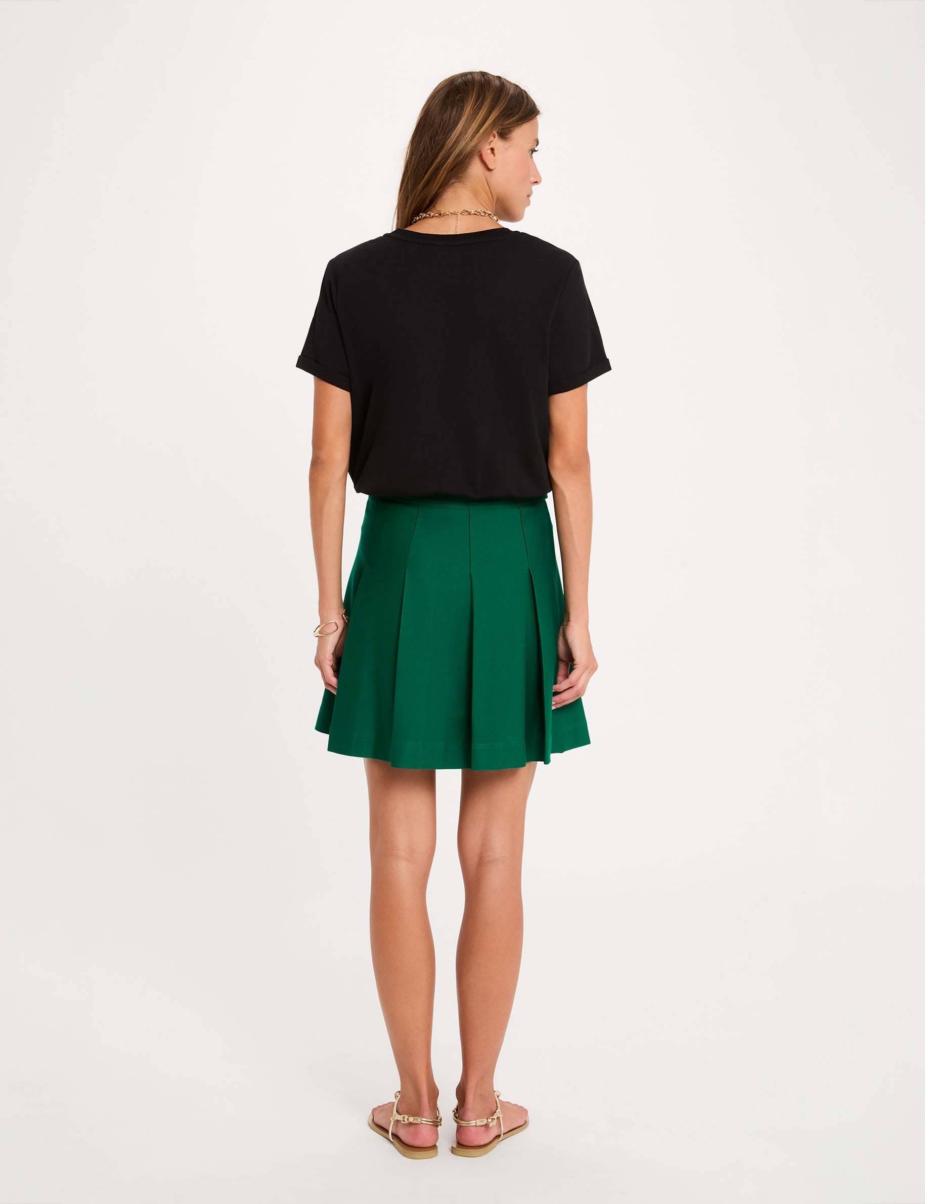 T-shirt manches courtes noir femme