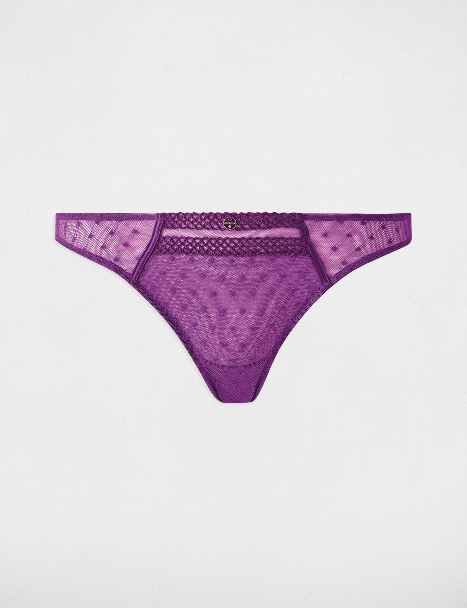tanga en dentelle violet femme Tanga en dentelle violet femme