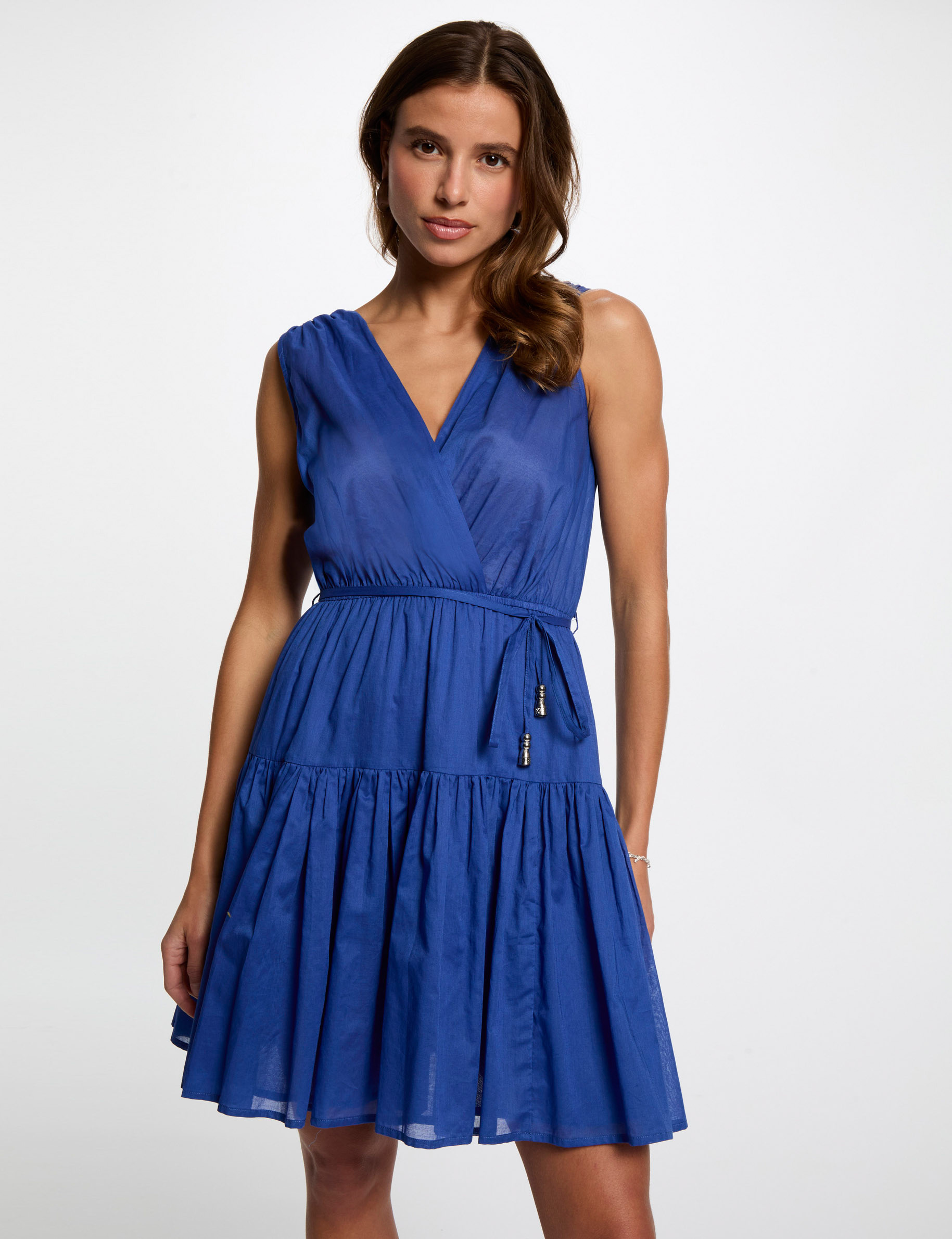 kurzes ausgestelltes kleid elektrisch blau damen Kurzes ausgestelltes Kleid elektrisch blau damen