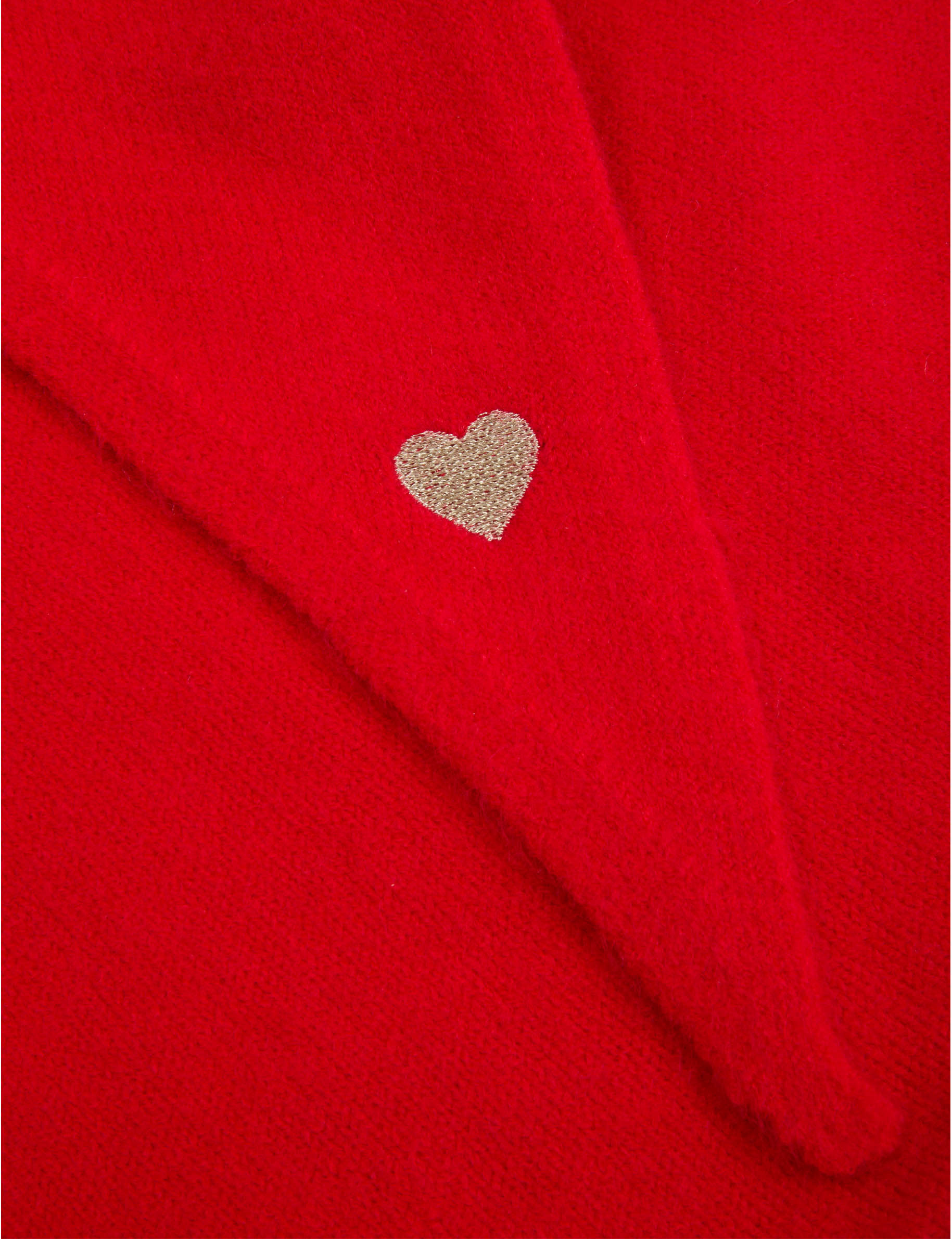 &Eacute;charpe brod&eacute;e rouge femme