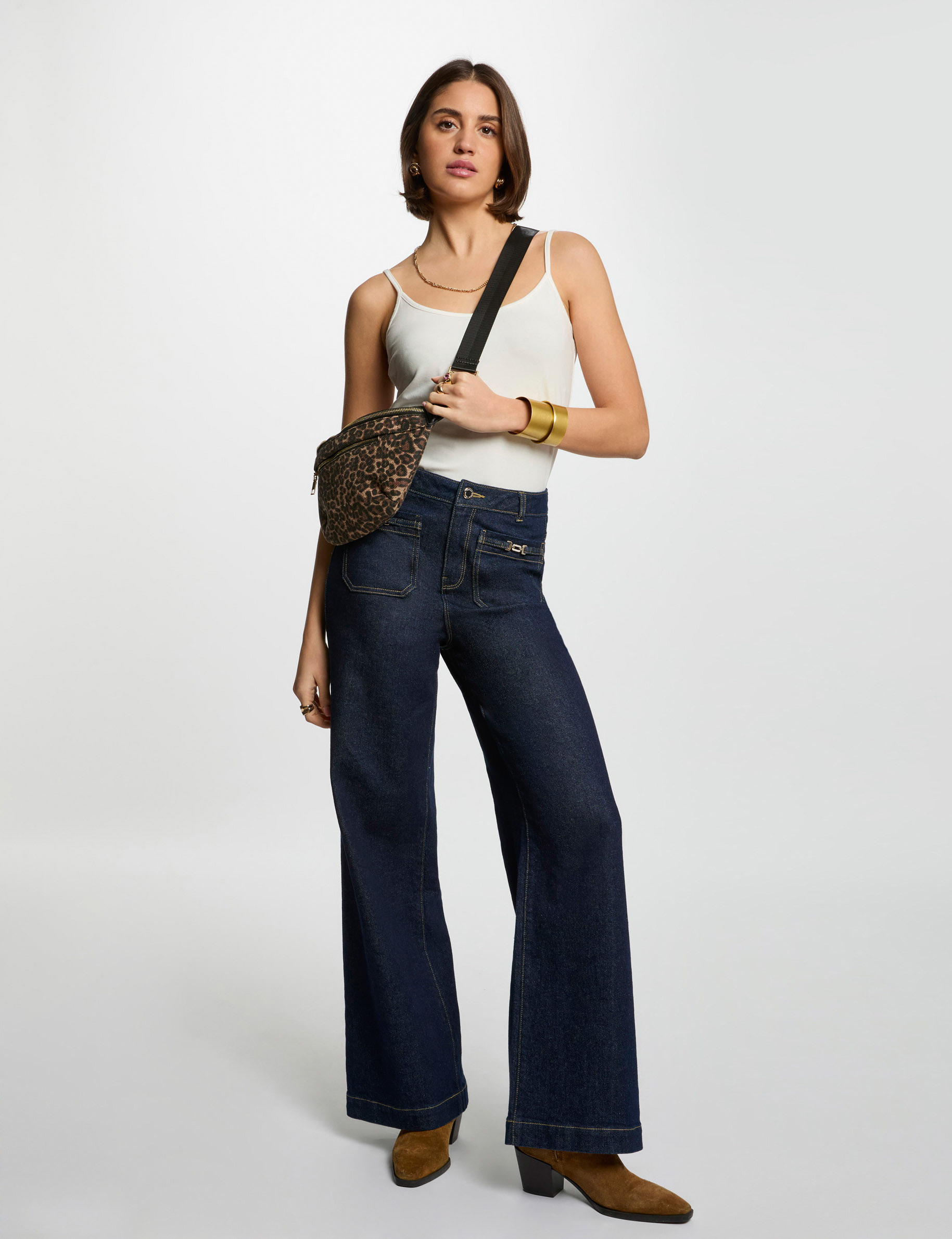 top mit schmalen tragern elfenbein damen Top mit schmalen Trägern elfenbein damen