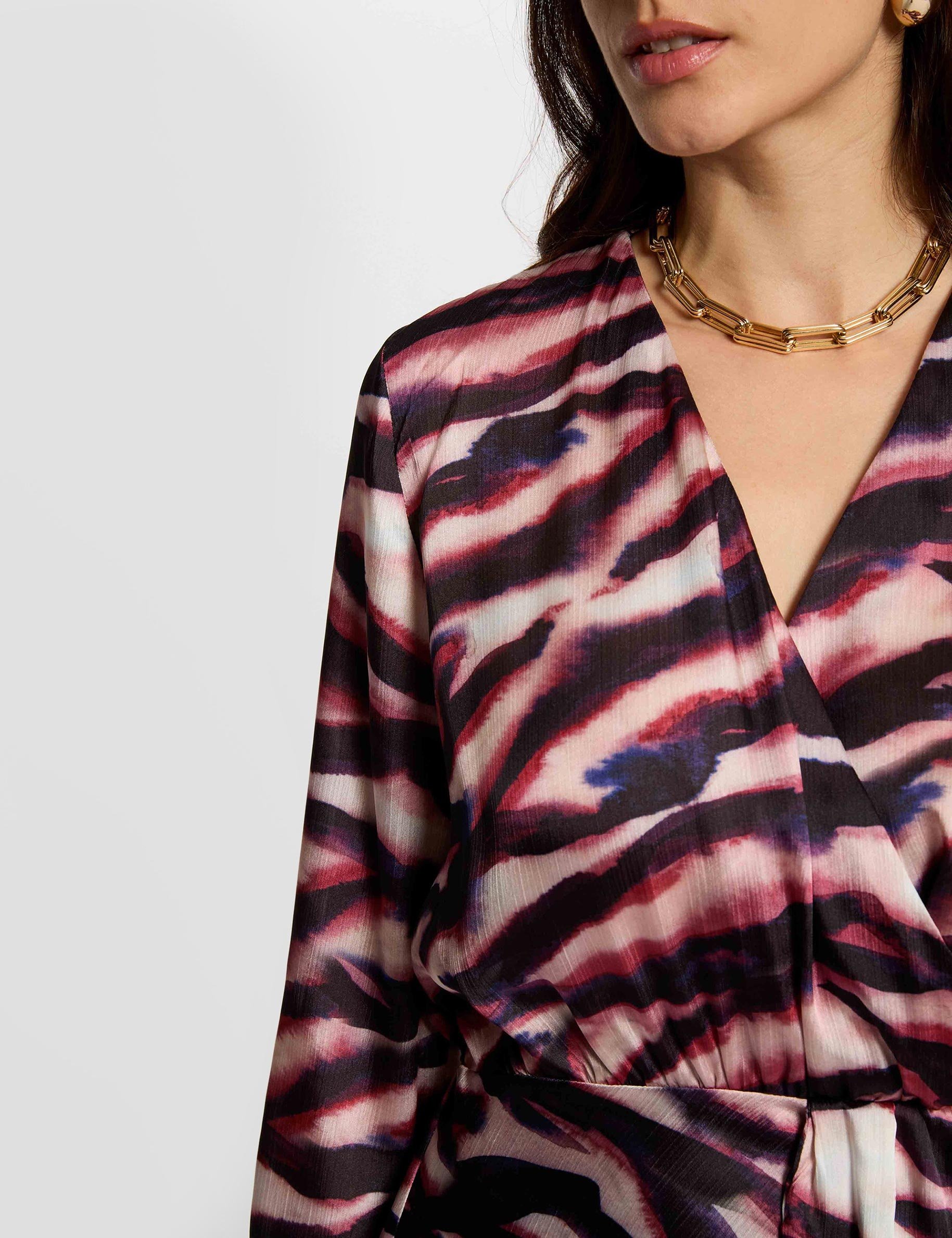 Wickelkleid kurz mehrfarbig damen