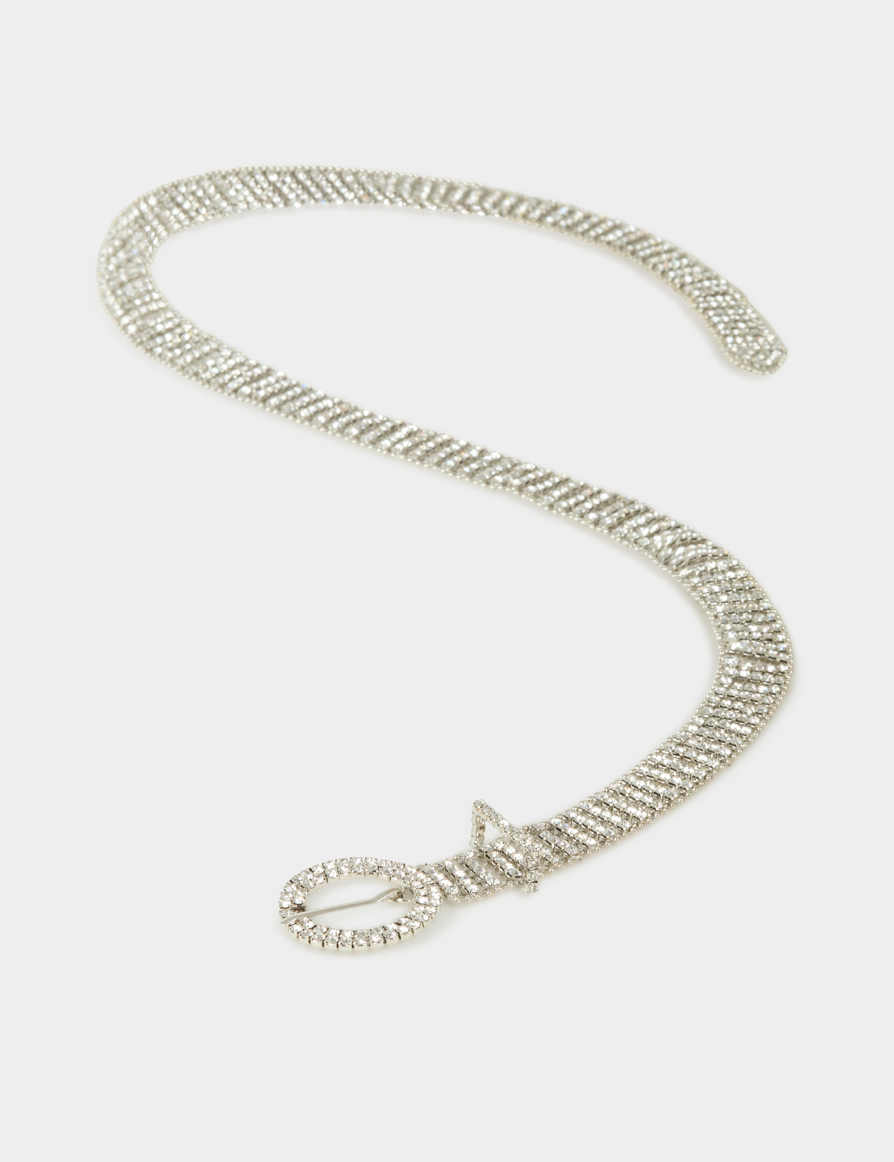 D&uuml;nner G&uuml;rtel mit Strass couleur argent damen