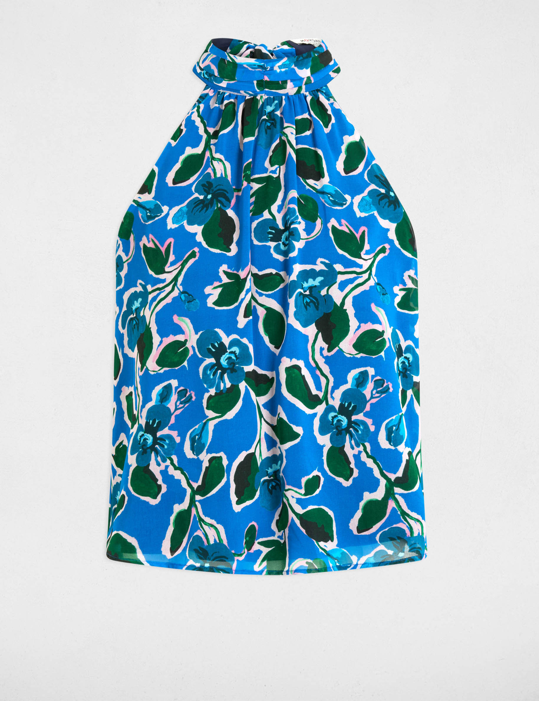 Ärmellose Bluse mehrfarbig damen