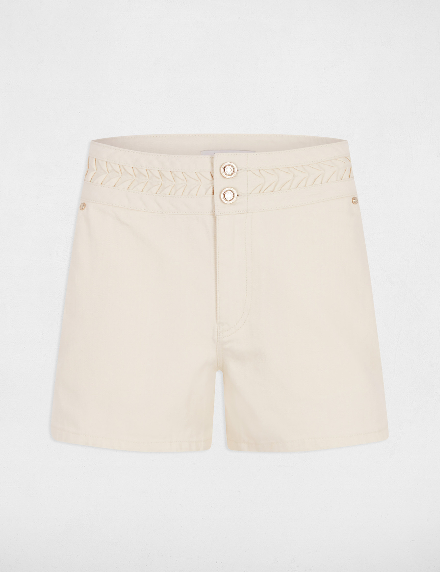 jeans shorts mit niedriger taille creme damen Jeans-Shorts mit niedriger Taille creme damen