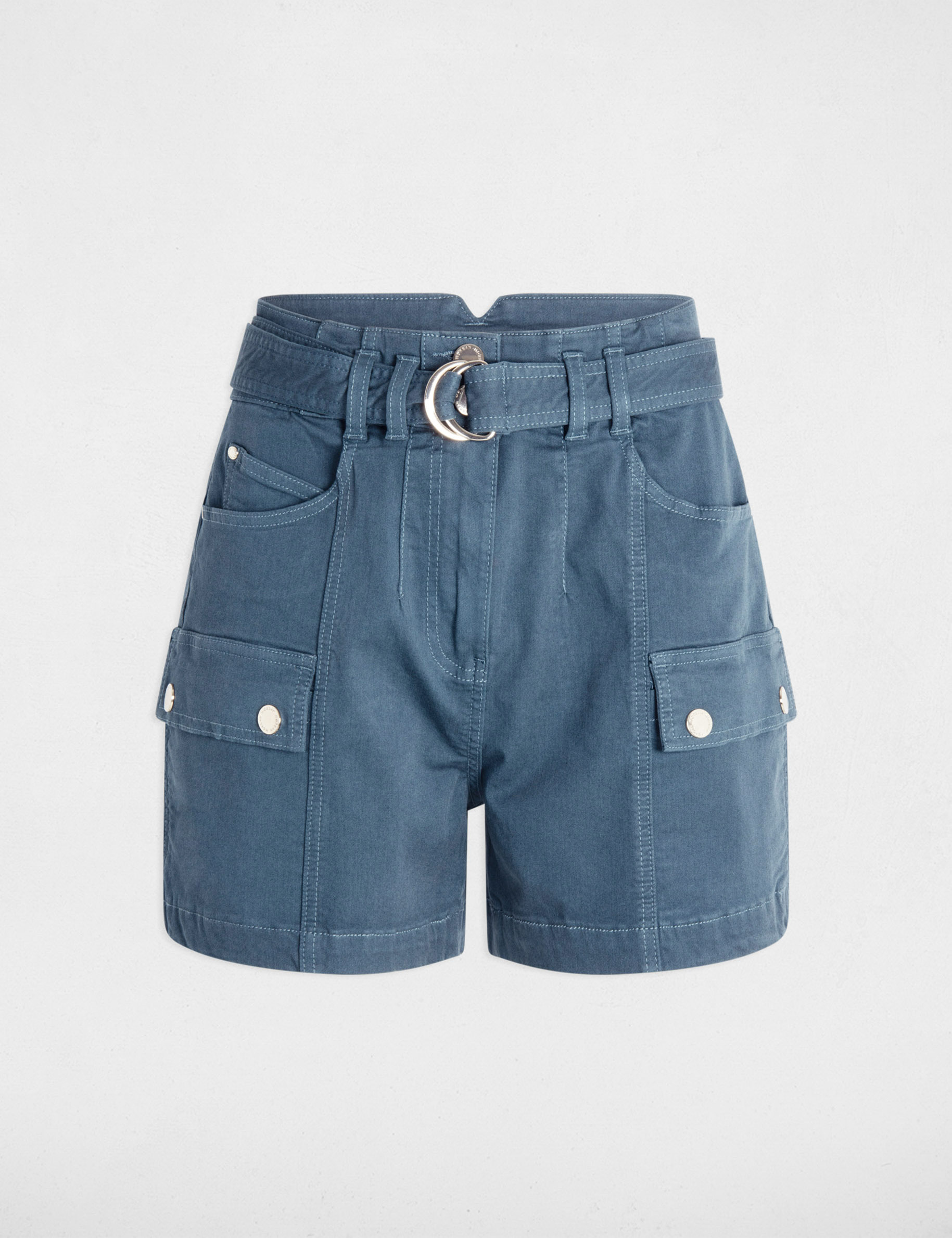 cargo shorts mit gurtel petrobleu damen Cargo-Shorts mit Gürtel petrobleu damen