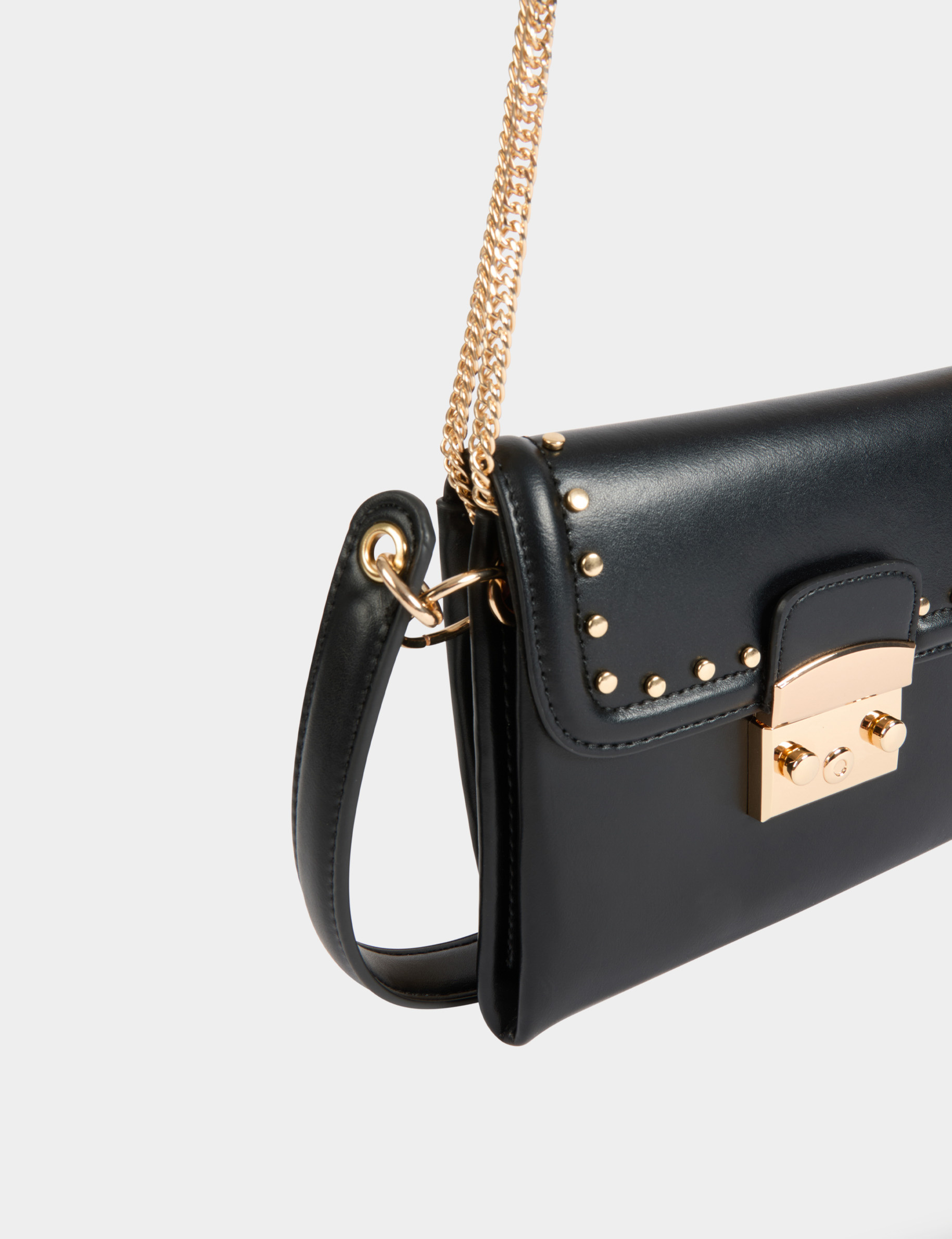 sac bandouliere a clous noir femme Sac bandoulière à clous noir femme
