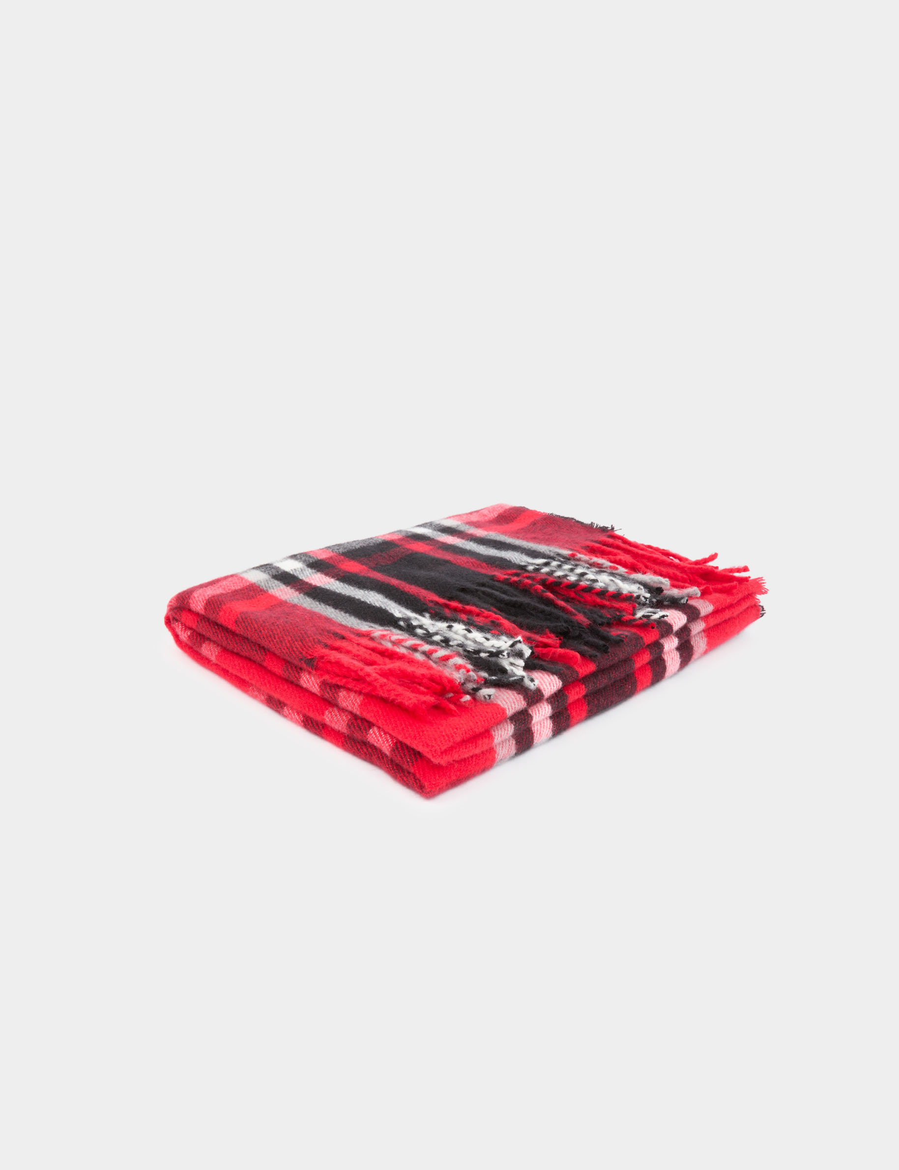 Tartan-Schal rot damen