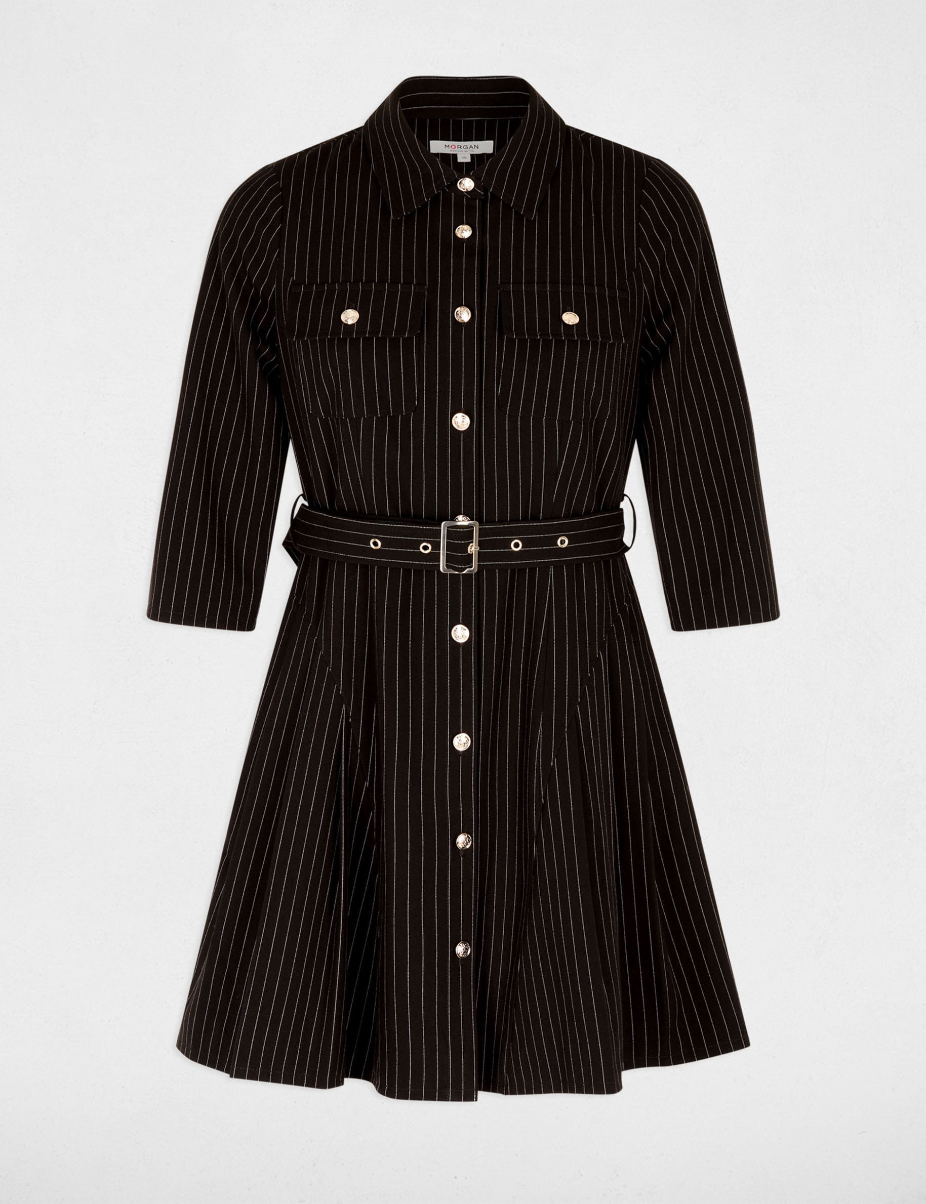 Kurzes, figurbetontes Kleid schwarz damen