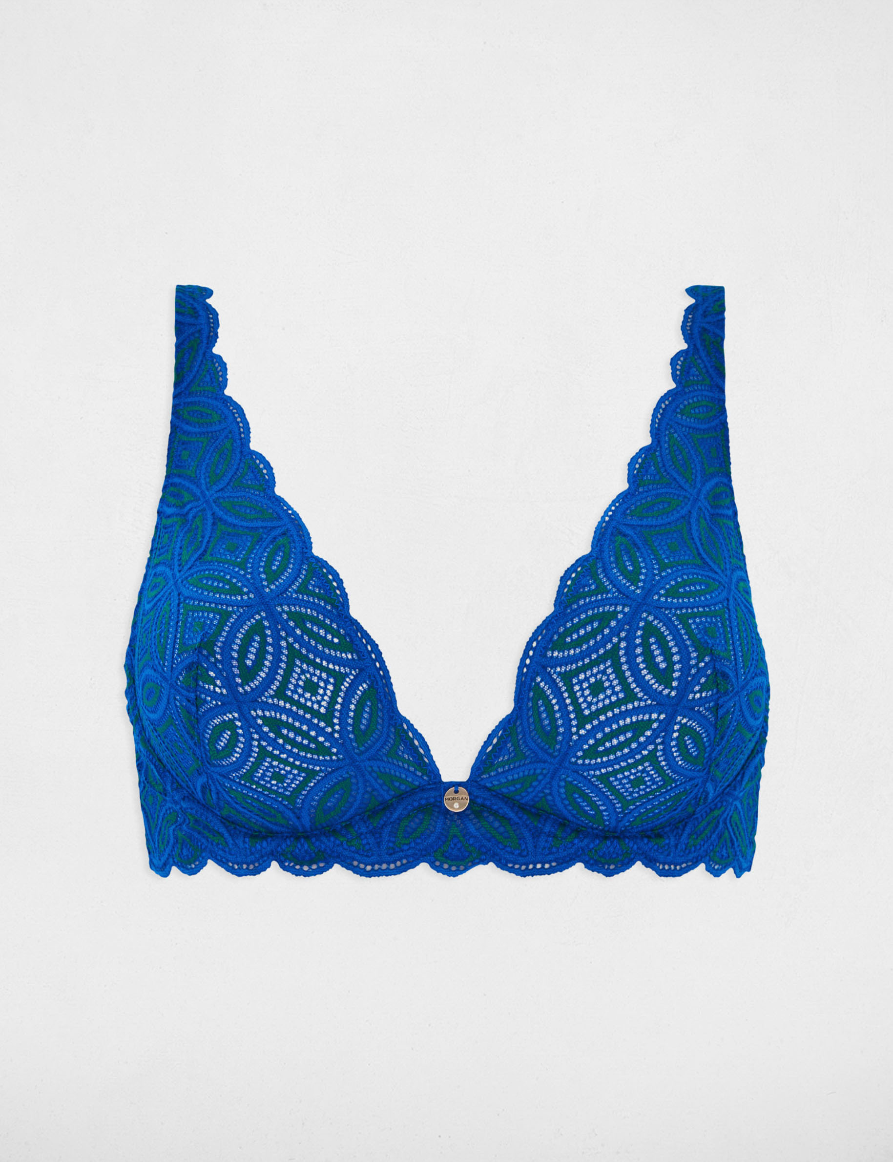 Soutien-gorge à armatures bleu femme